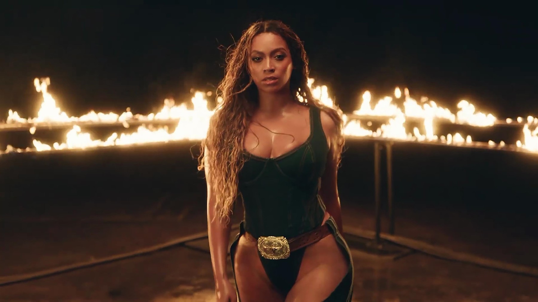 Beyonce promotes her new Ivy Park Rodeo clothing with adidas