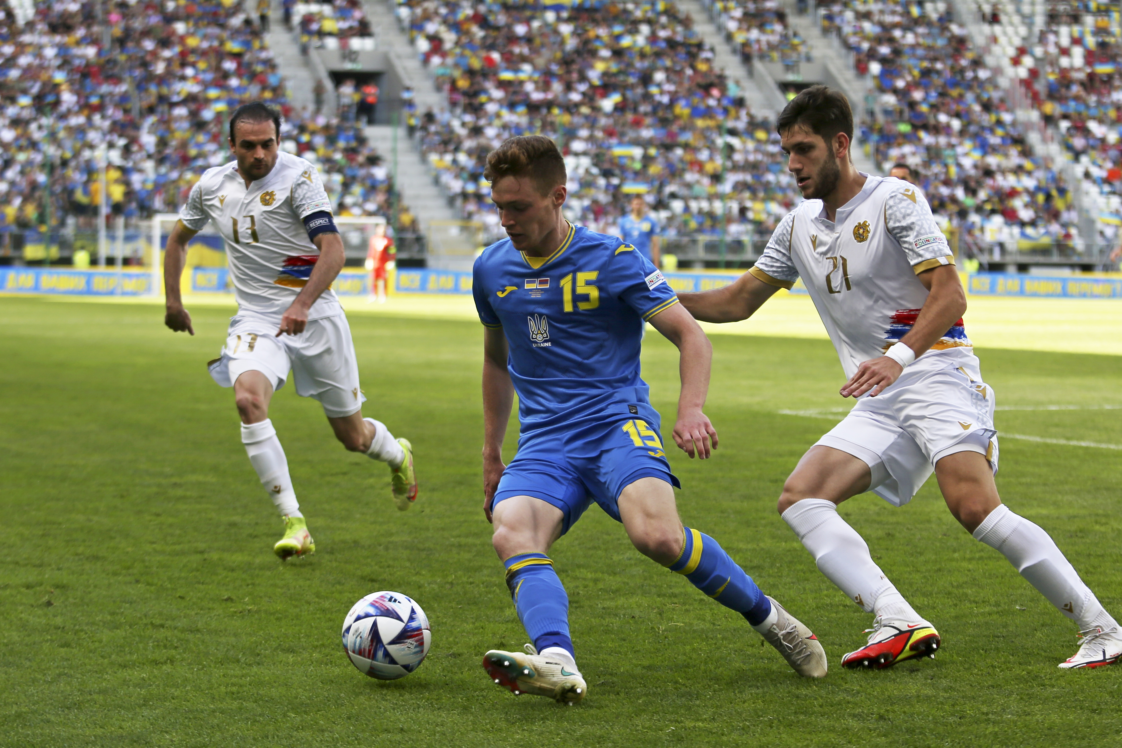 Ukraine Armenia Nations League Soccer