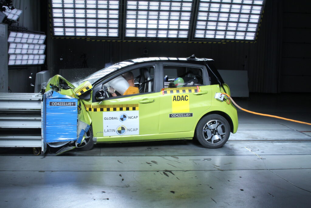 test bezbednosti, nula zvezdica, električni auto, JAC e10x Foto: Latin NCAP