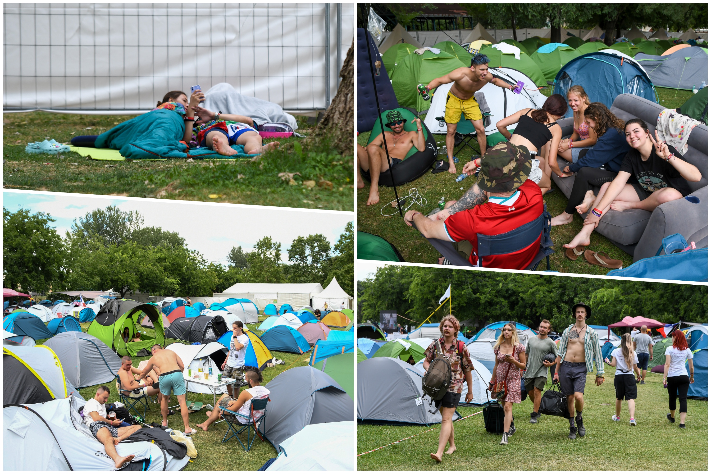 Novi Sad 09.07.2022 Atmosfera u exit kampu posle druge večei. Treći dan, muzički festival Exit, Egzit, kamp, kombo Foto: Nenad Mihajlović/Nova.rs