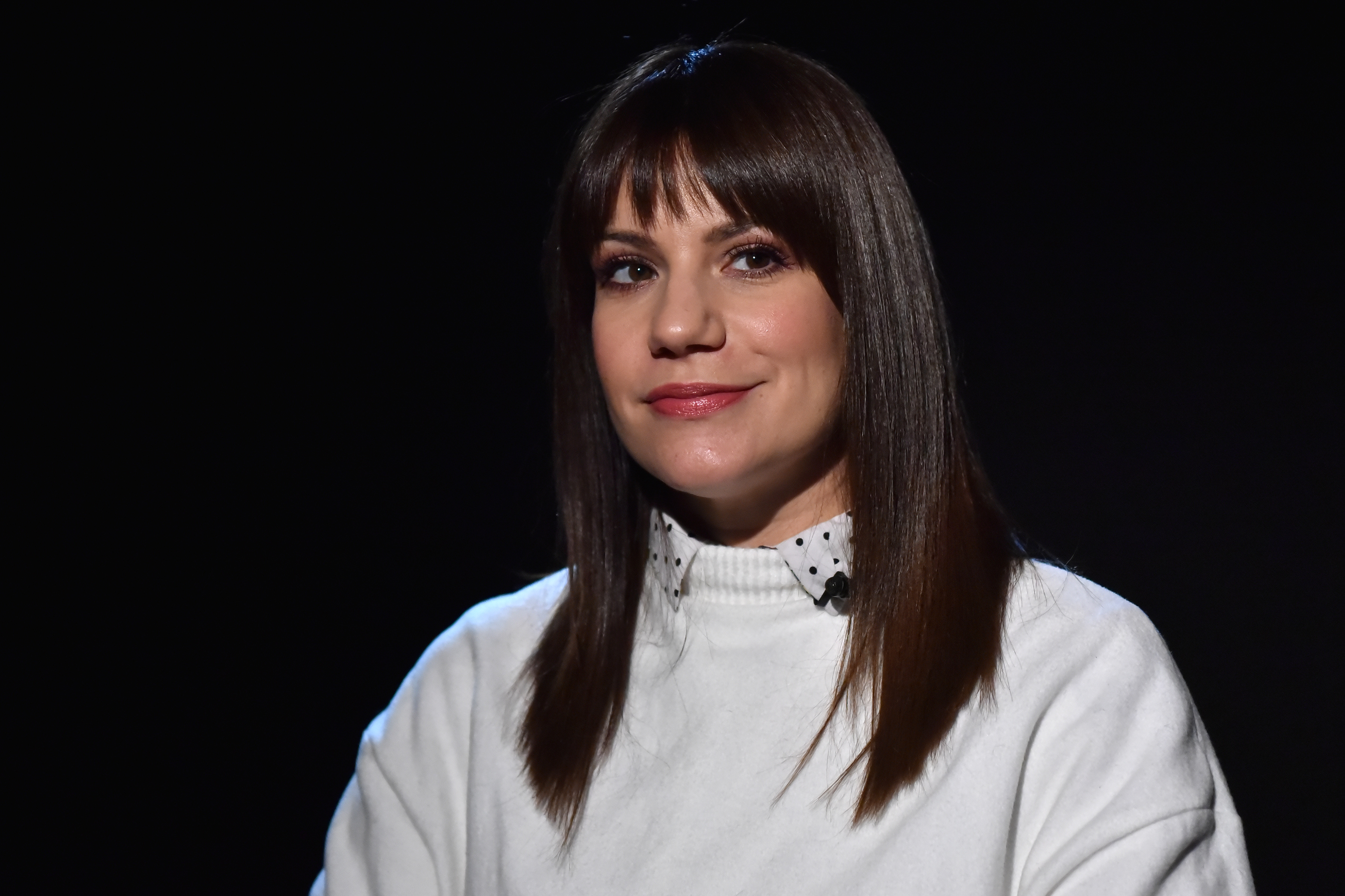 Beograd, 17. decembra 2021. - Gosca nove epizode video serijala "Tanjug Reflektor" bila je glumica  Sofija Jurican, koja je govorila o ulogama u predstavama "Koferce" i "Pristanak", kao i seriji "Aviondzije". FOTO TANJUG/ MILOS MILIVOJEVIC/ bg