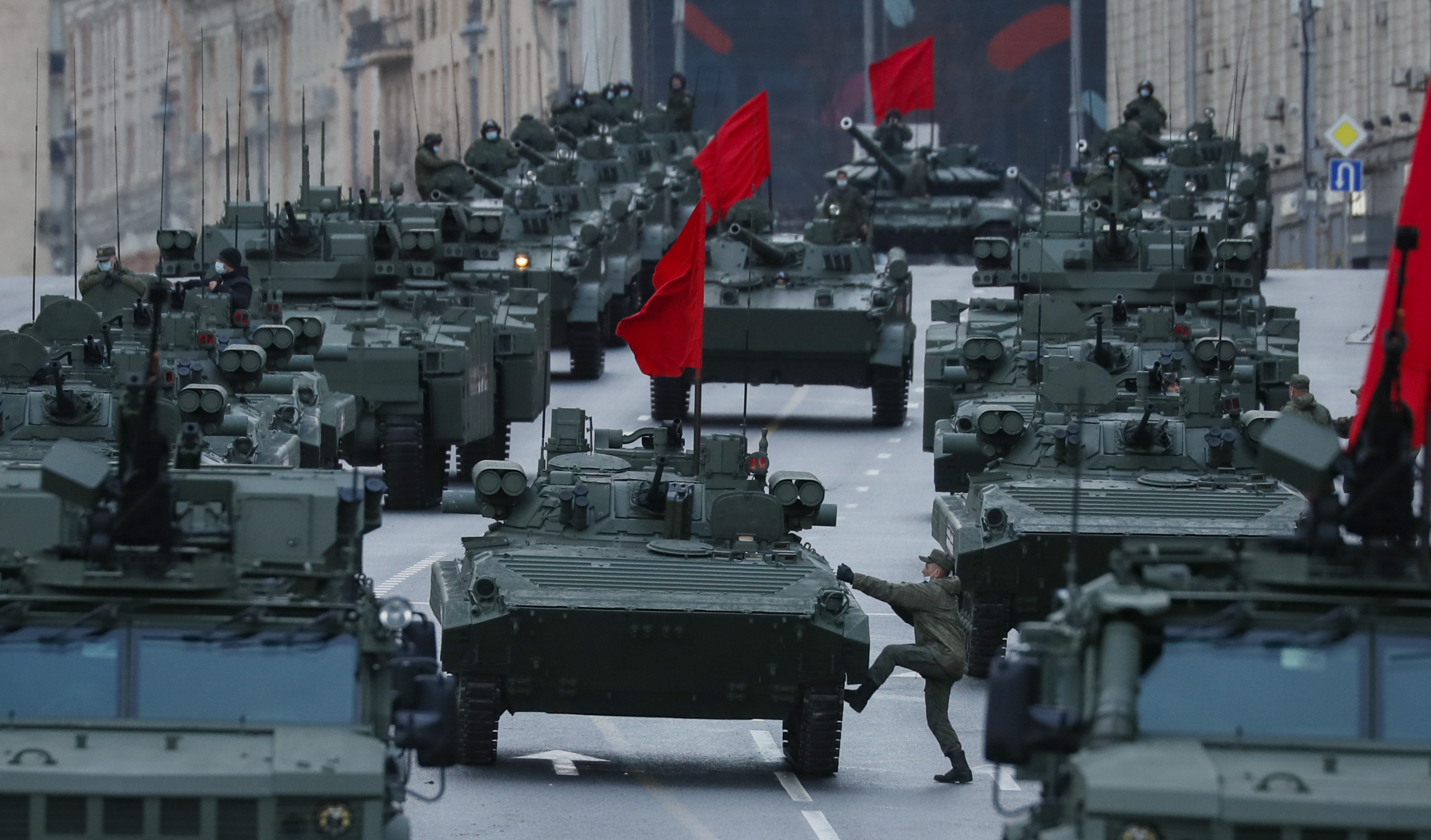Rehearsal for Victory Day parade in Moscow