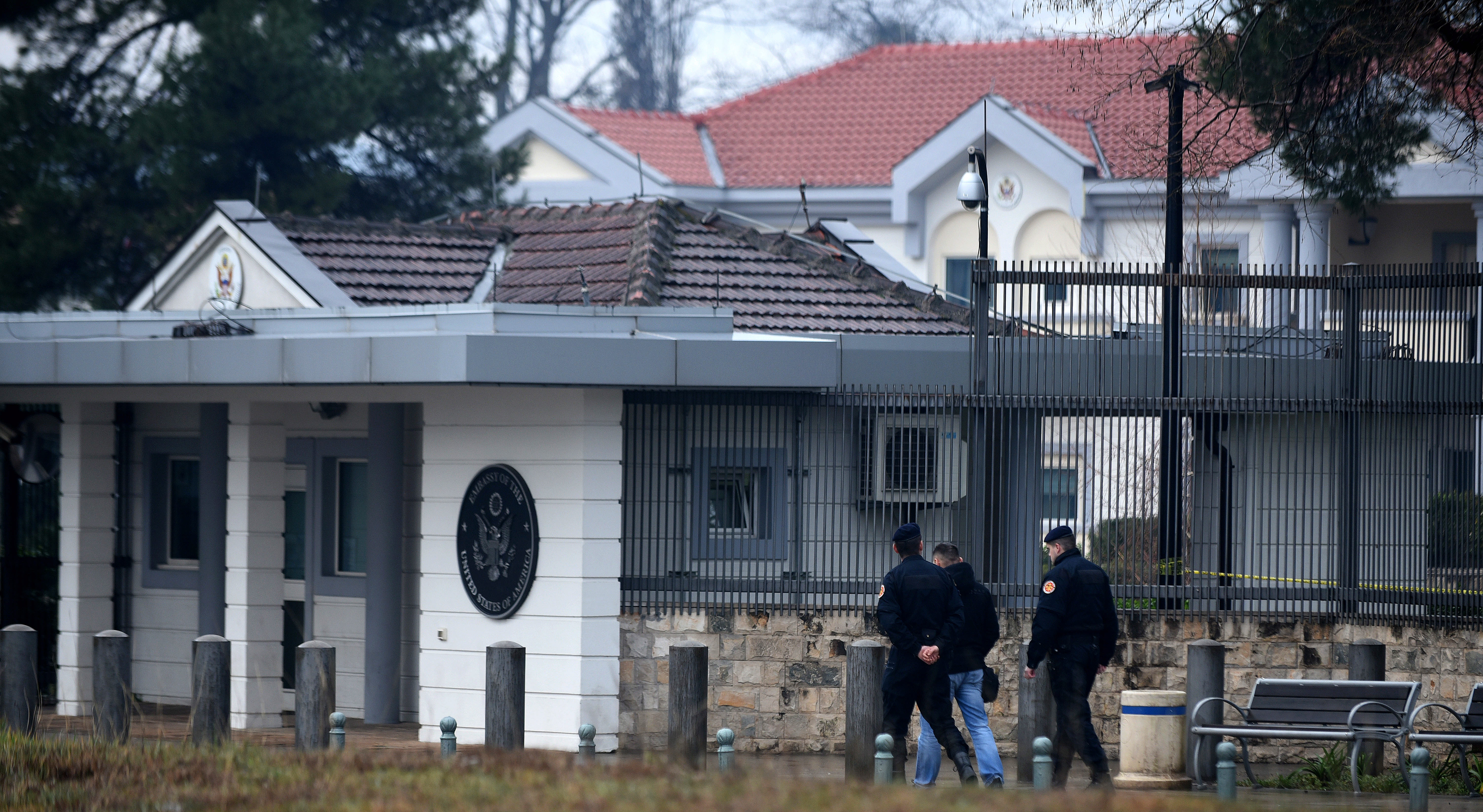 Man throws explosive then blows himself up at US Embassy in Podgorica
