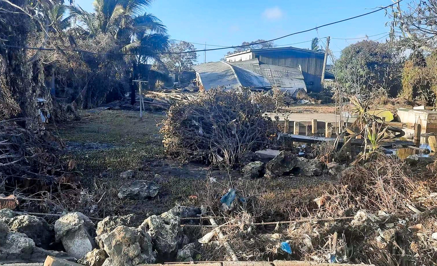 TONGA NUKU'ALOFA VOLCANO ERUPTION AFTERMATH