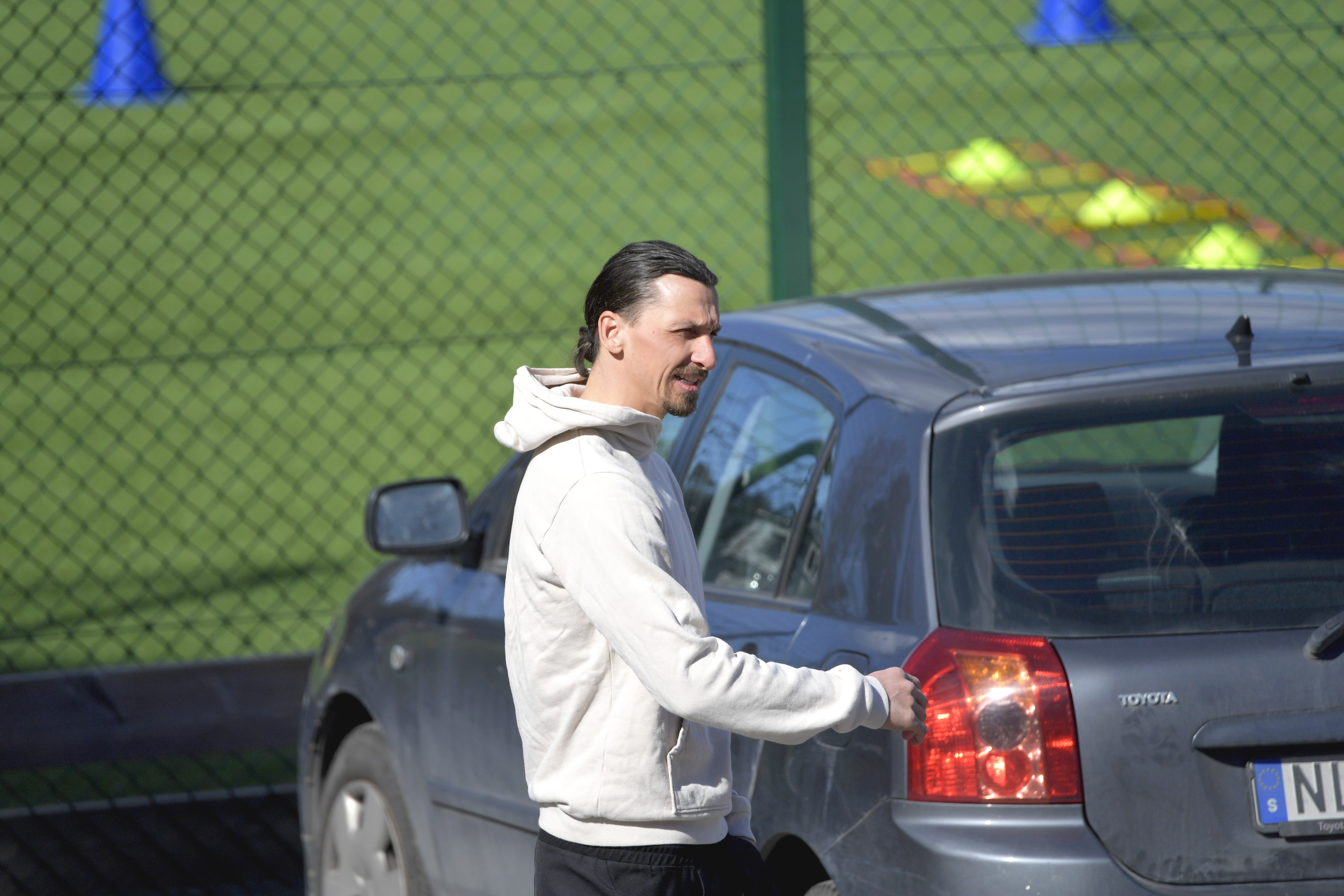 Zlatan Ibrahimovic at Arsta IP training ground