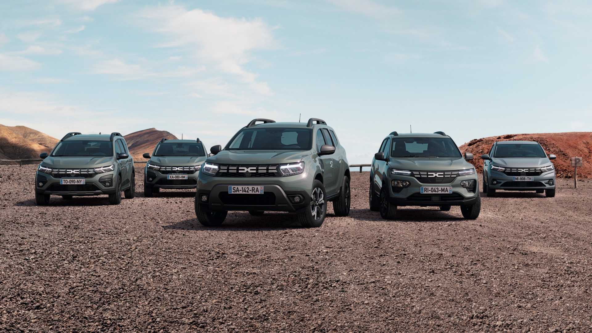DACIA DUSTER II (HJD), DACIA JOGGER (RJI), DACIA SANDERO III (BJI), DACIA SANDERO STEPWAY III (BJI CROSS), DACIA SPRING (BBG)