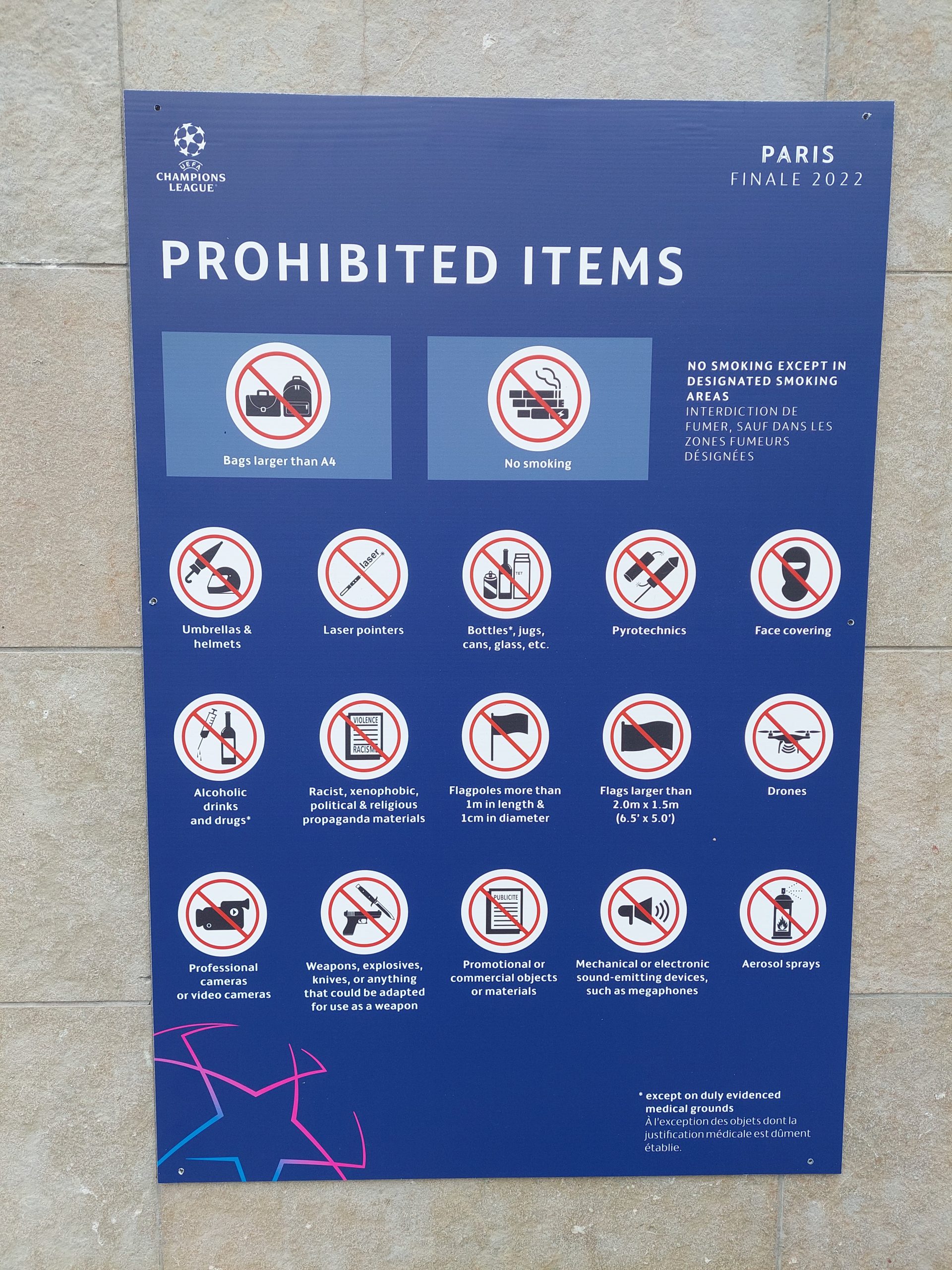 Francuska pred finale Lige šampiona, Liga Sampiona stadion Francuska