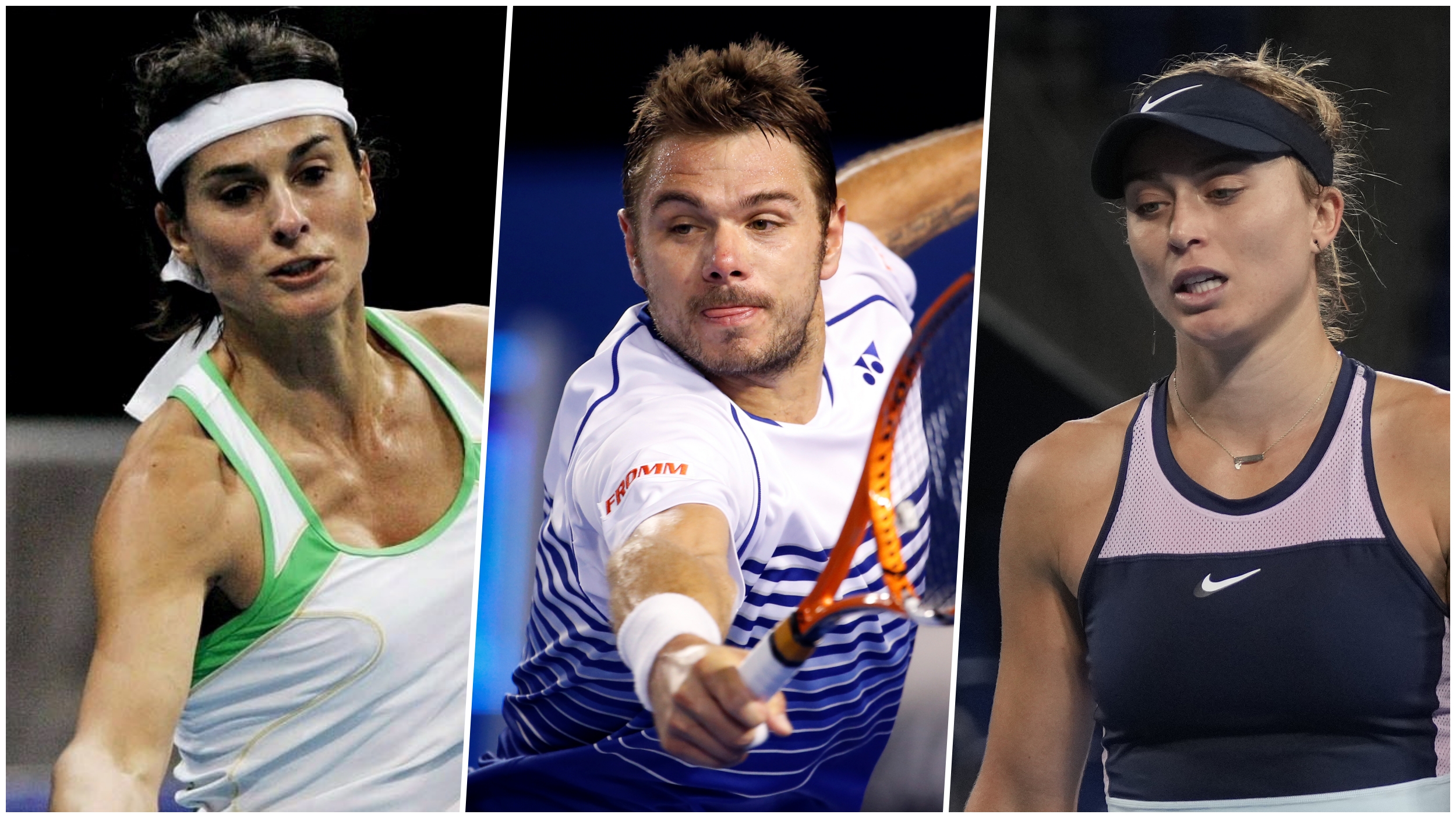 Stanislas Wawrinka, Paola Badosa, Gabriela Sabatini