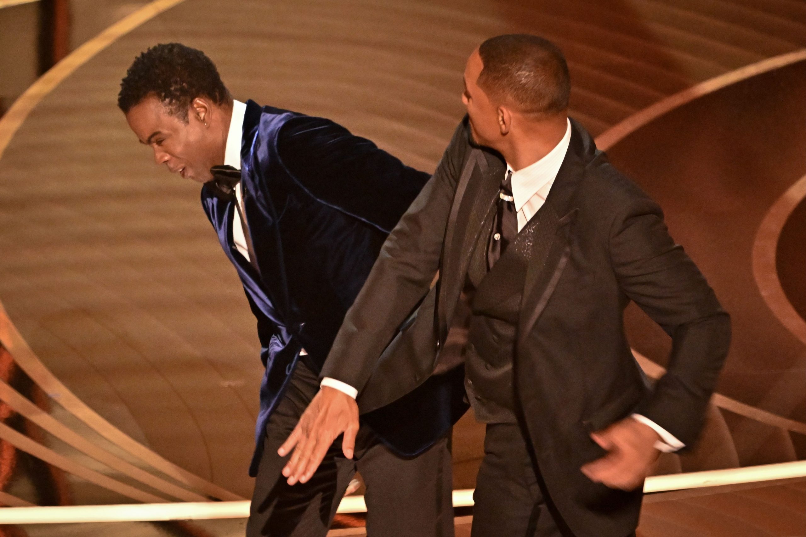 Will Smith appears to strike Chris Rock
94th Annual Academy Awards, Show, Los Angeles, USA - 27 Mar 2022,Image: 673511305, License: Rights-managed, Restrictions: , Model Release: no, Credit line: Rob Latour / Shutterstock Editorial / Profimedia