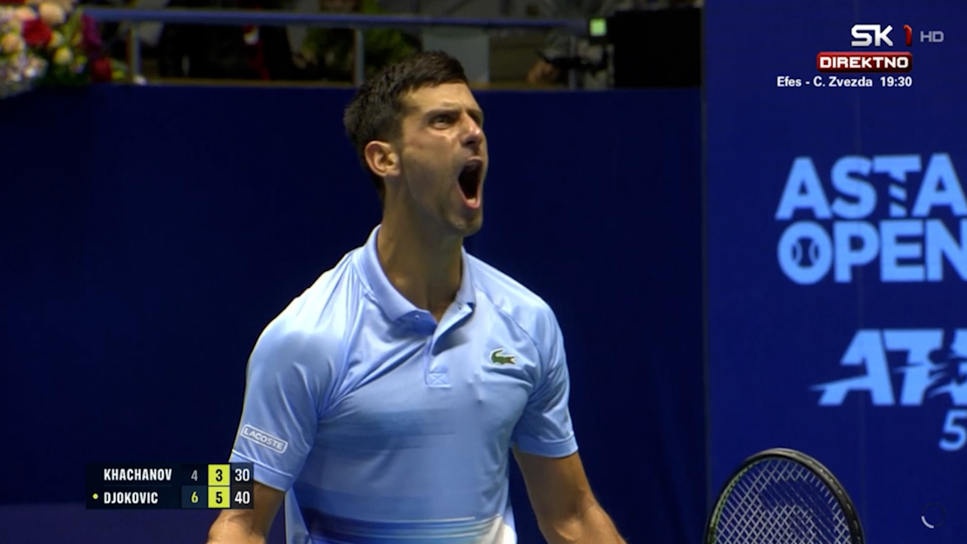 Novak uz urlik savladao Hačanova