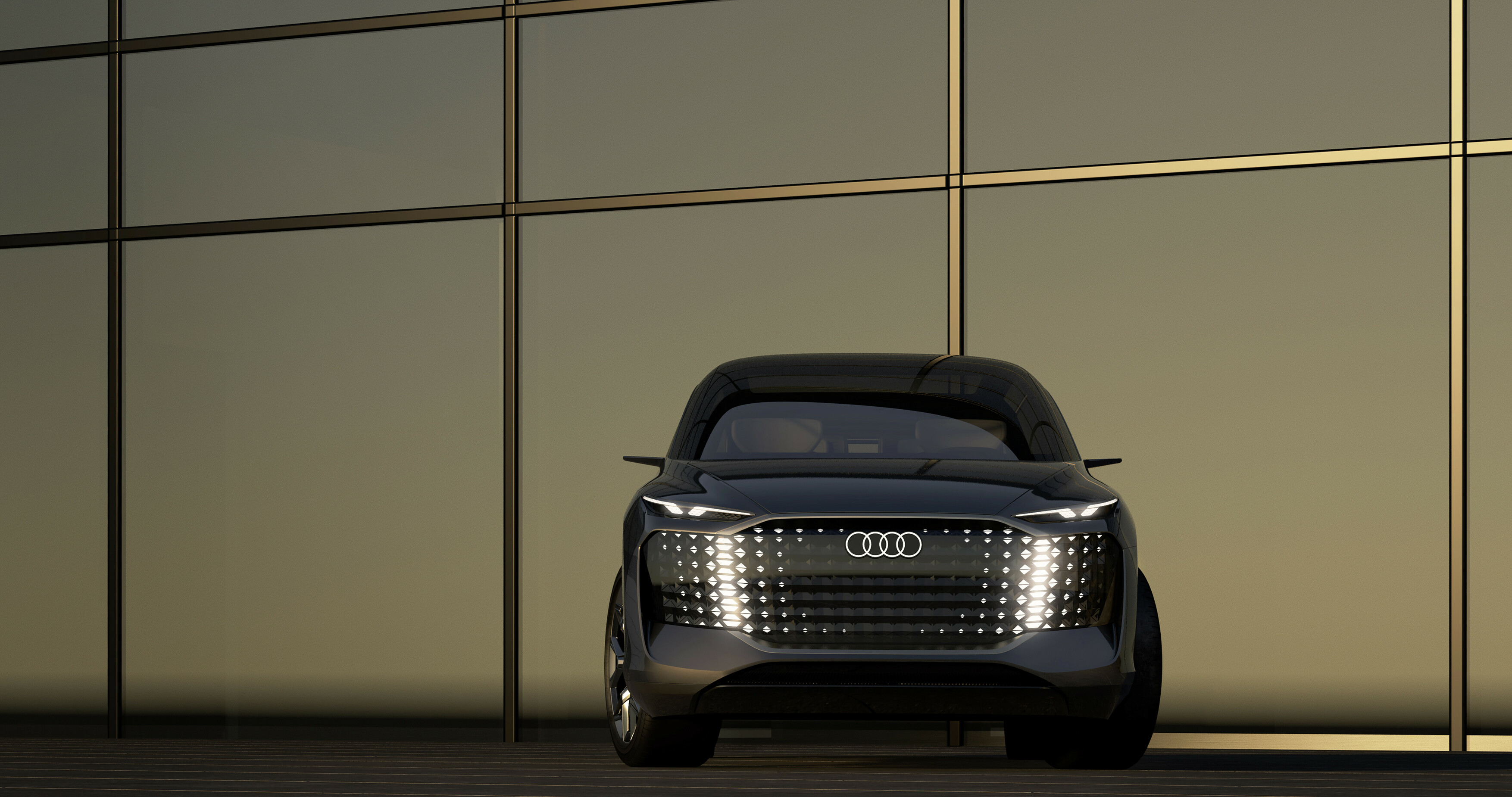 Static photo, Colour: Electric Slate   Urbansphere, minivan, koncept