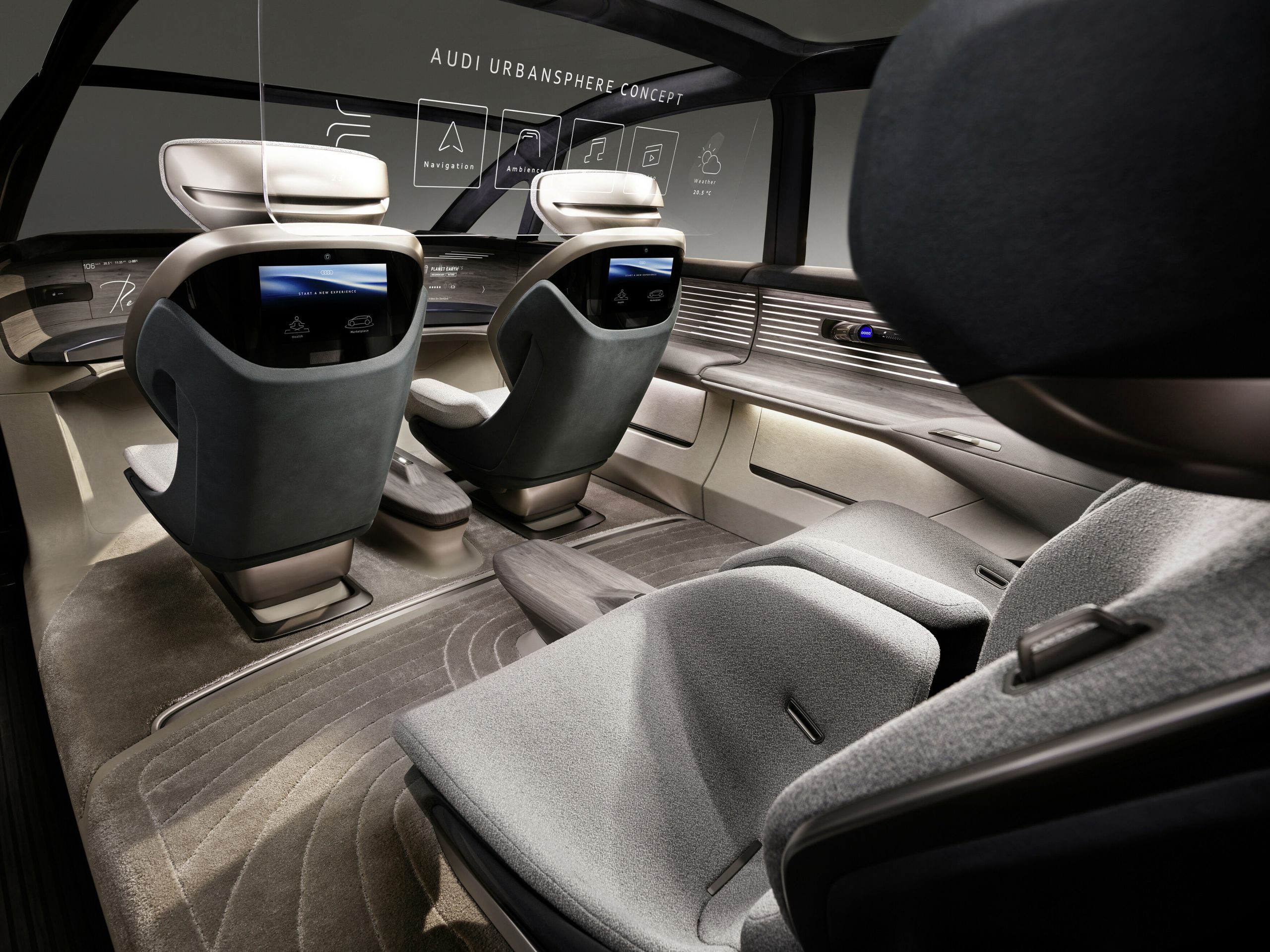 Interior  Urbansphere, minivan, koncept