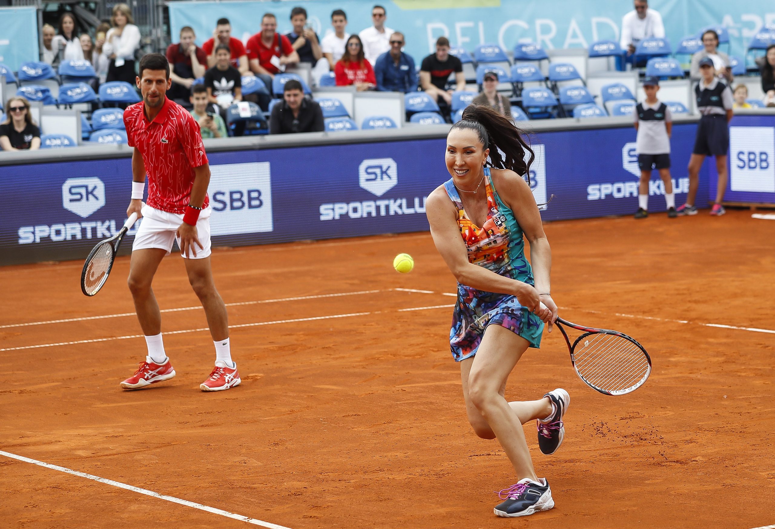 Tennis Tenis-Adria Tour 2020-Mix Doubles
Novak Djokovic &amp; Jelena Jankovic v Nenad Zimonjic &amp; Olga Danilovic
Beograd,12.06.2020.
foto: Srdjan Stevanovic/Starsportphoto ©