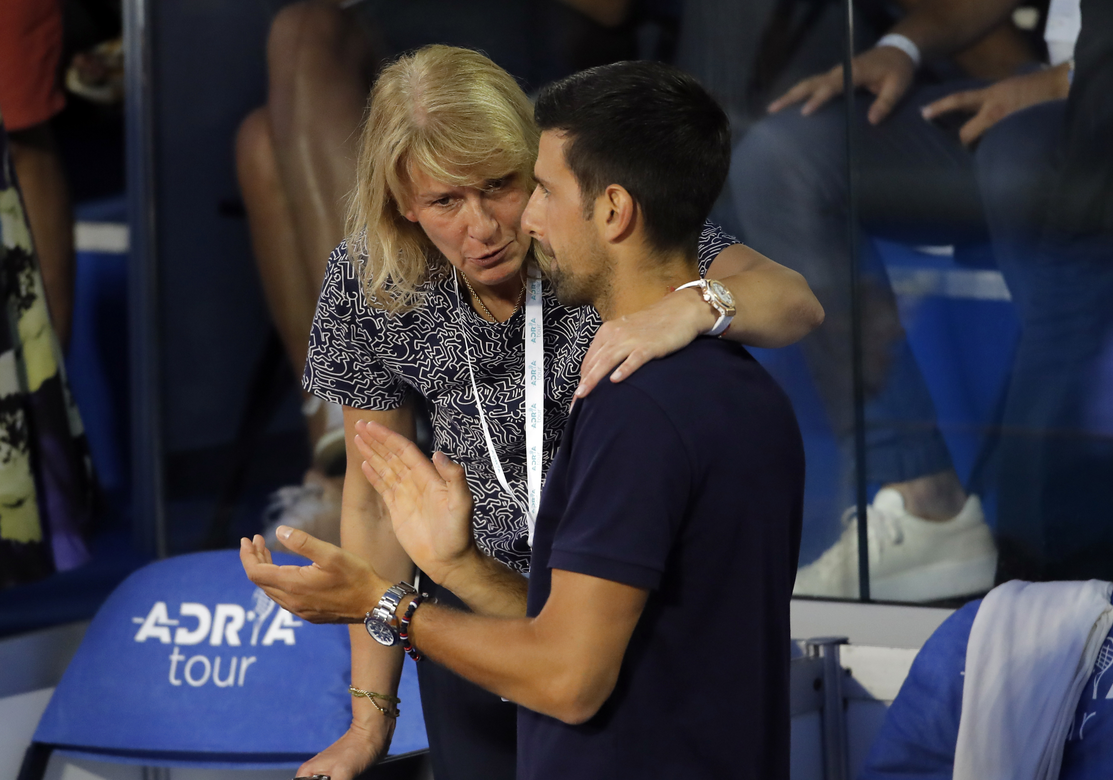 Dijana i Novak Djokovic Adria Tour tennis tournament in Belgrade, Serbia 14 Jun 2020. 14.6.2020.  foto: Pedja Milosavljevic / STARSPORT