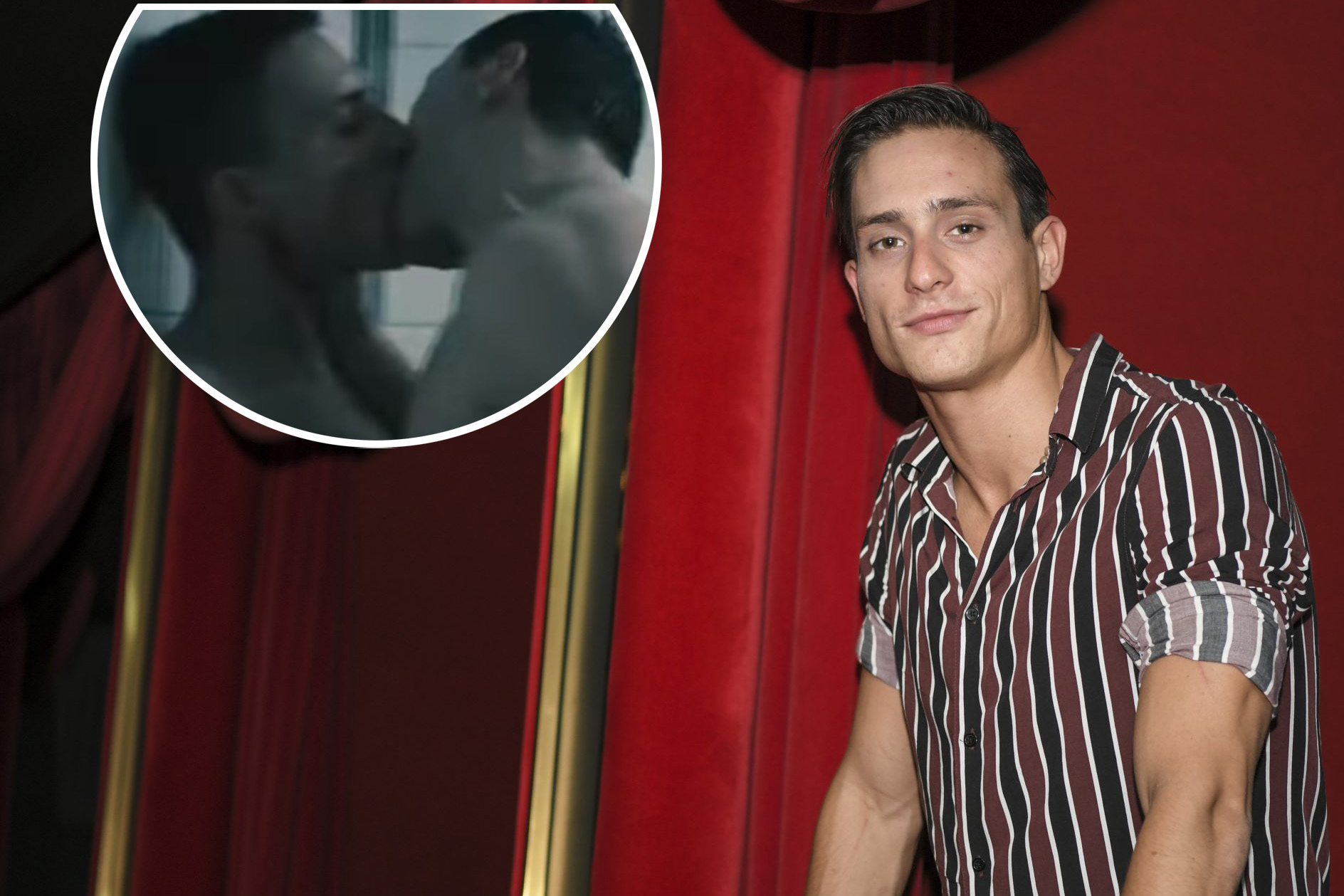 Slaven Došlo, gej poljubac, kombo Foto: Dragan Mujan/Nova.rs/Printscreen/YouTube/Pored mene