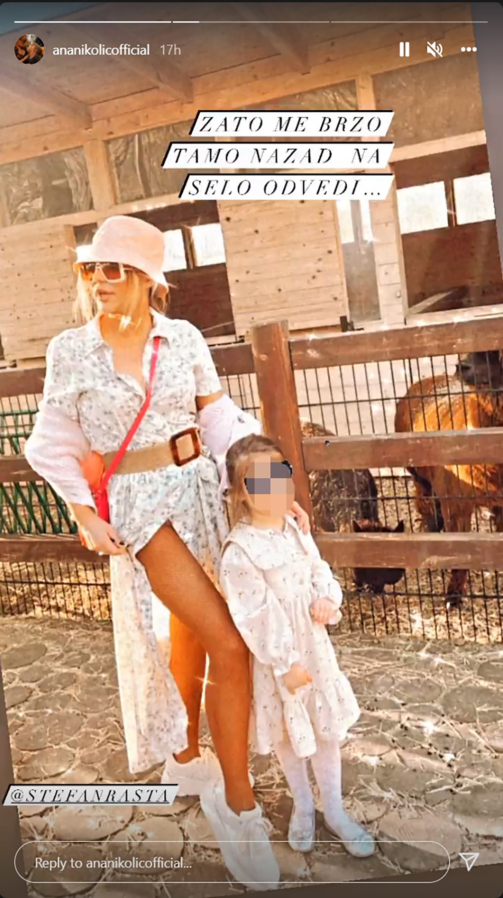 Ana nikolić sa ćerkom insta stori story