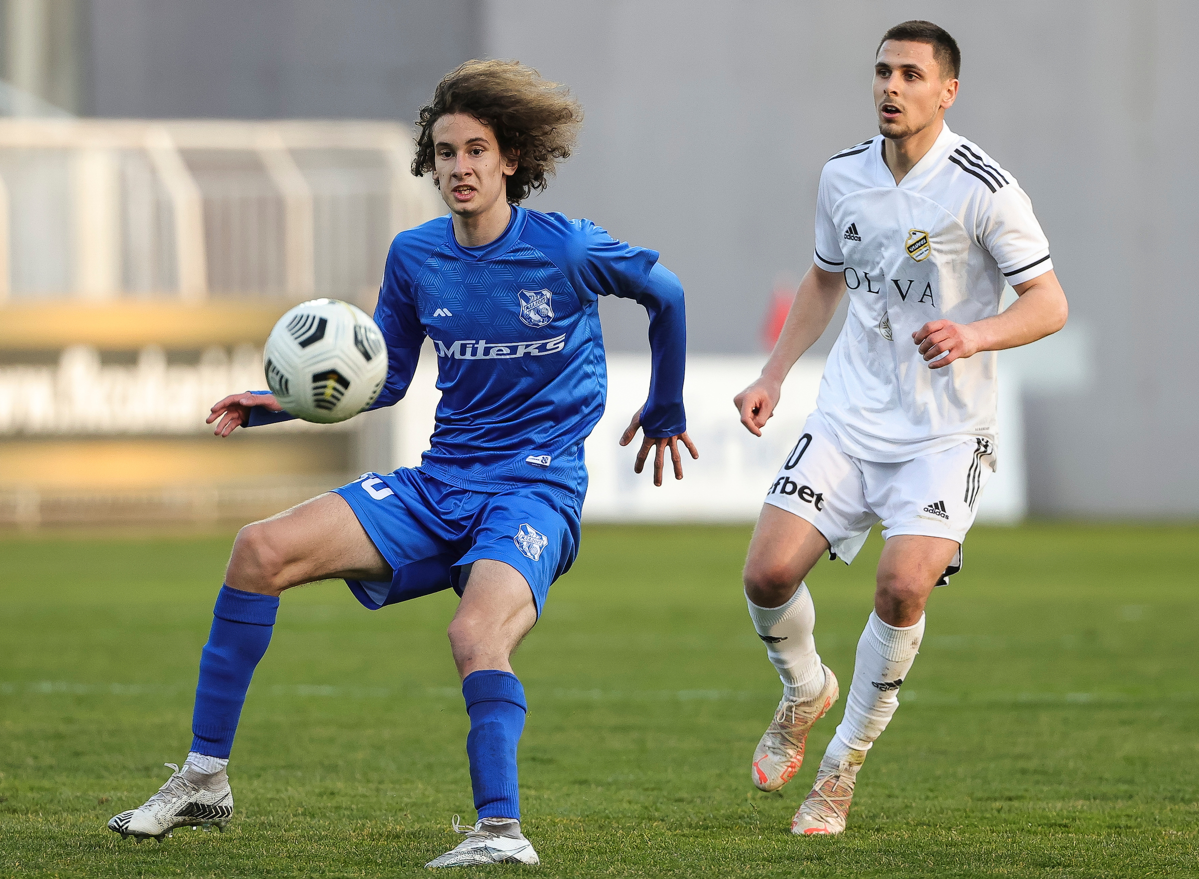 Djordje Gordic (L) and Kristijan Belic
Fudbal-Super League Season 2021/2022
Cukaricki v Mladost (Lucani)
Beograd, 19.02.2022.
foto: Srdjan Stevanovic/Starsport.rs ©