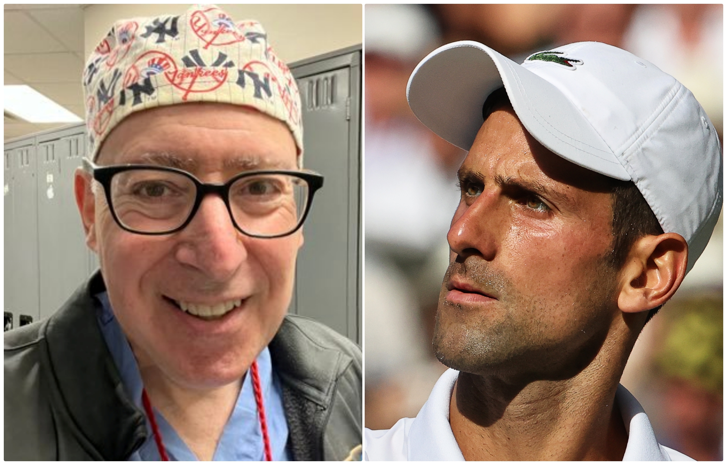 Novak Djokovic i doktor i profesor /Jonathan Reiner,