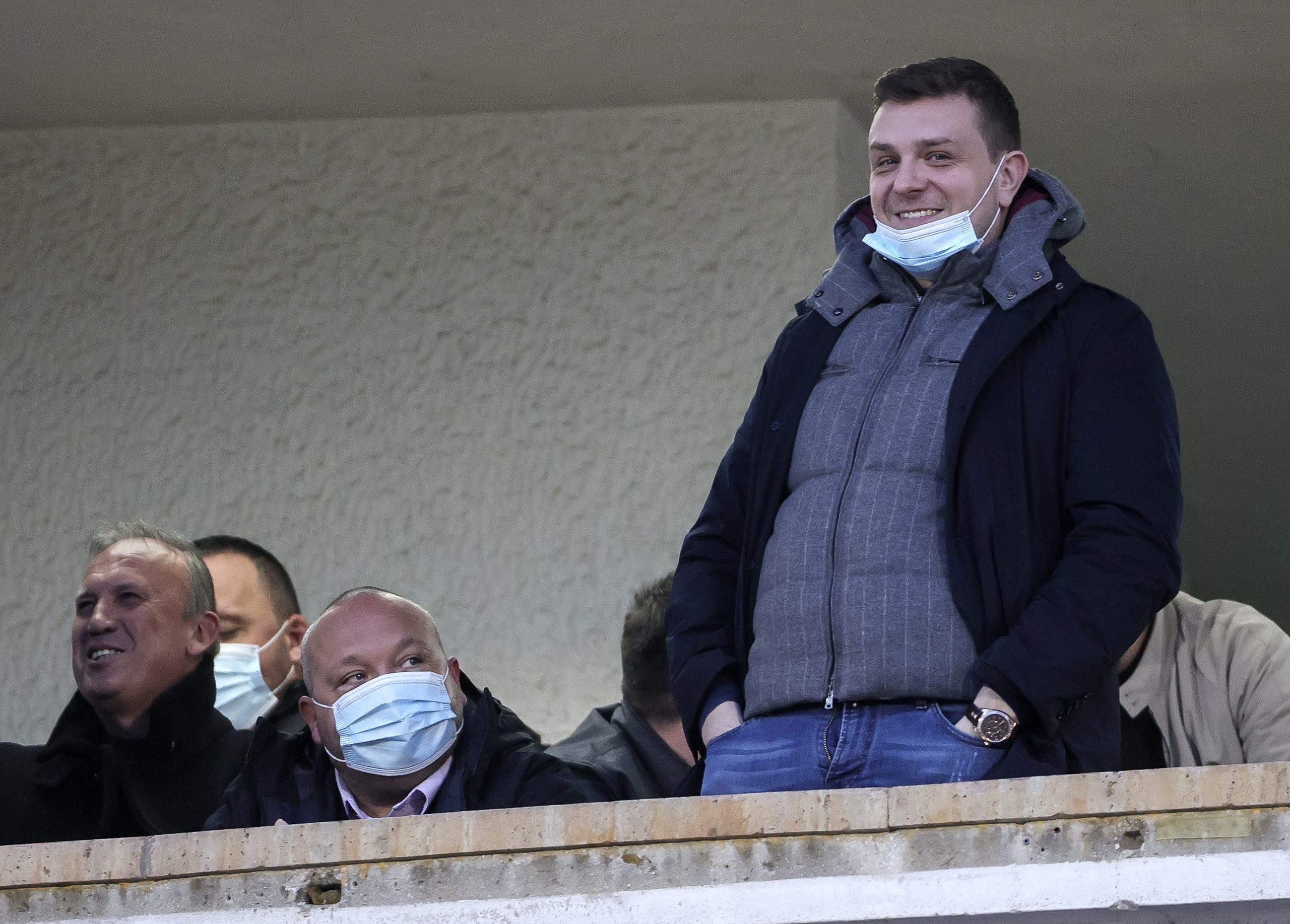 Fudbal-Super League Season 2020/2021
Partizan v Napredak
Milos Vazura (R) Vladimir Vuletic
Beograd, 06.02.2021.
foto: Srdjan StevanovicStarsportphoto ©