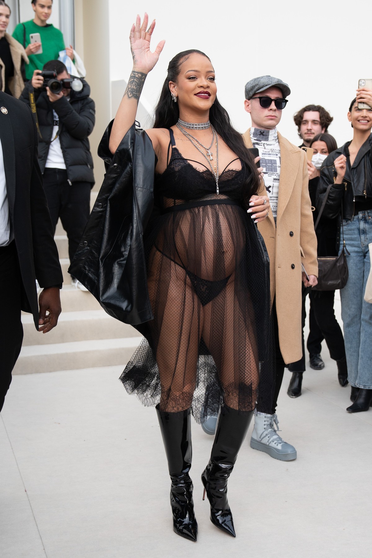 Rihanna
Dior show, Departures, Autumn Winter 2022, Paris Fashion Week, France - 01 Mar 2022,Image: 665789123, License: Rights-managed, Restrictions: , Model Release: no, Credit line: Scott Garfitt / Shutterstock Editorial / Profimedia