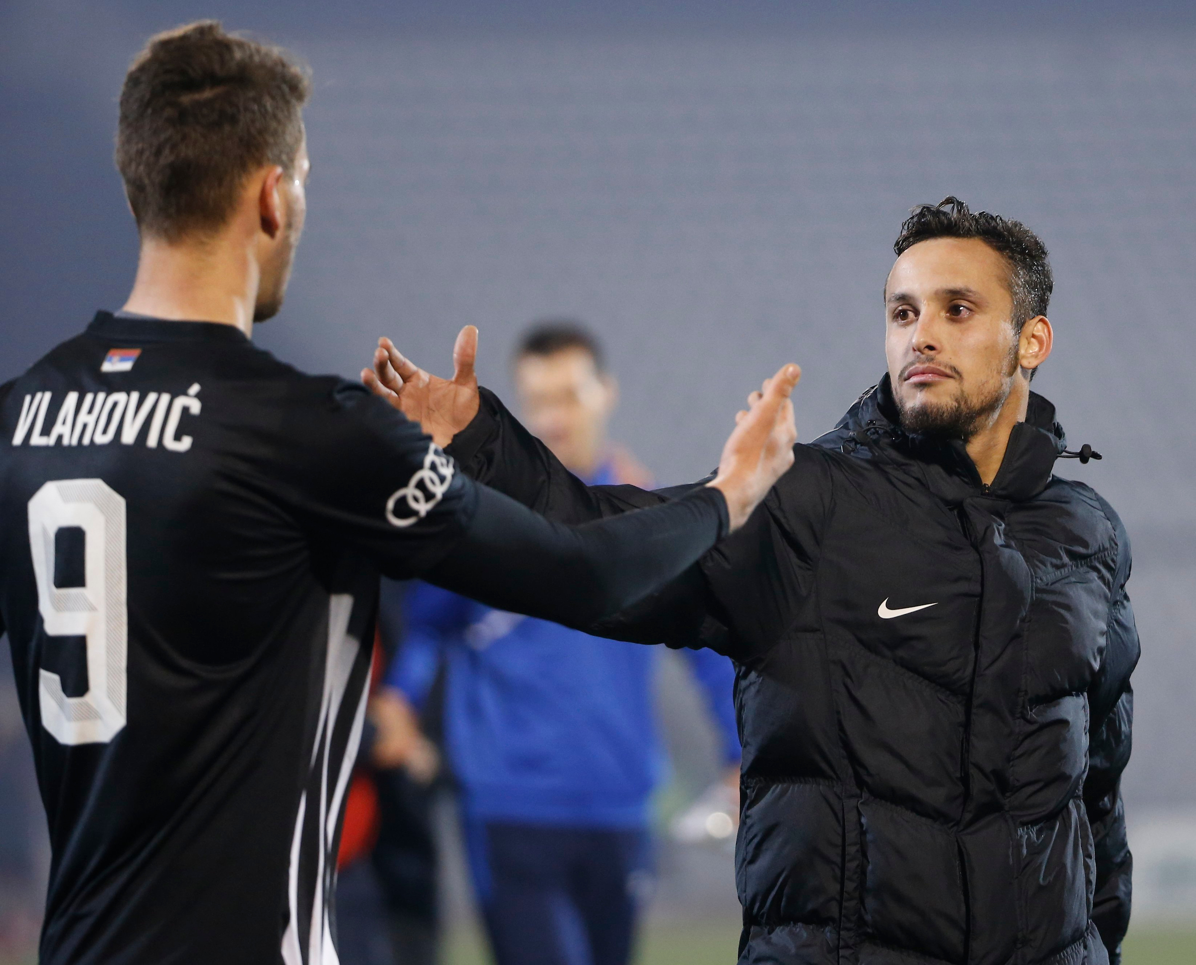 Fudbal Super League season 2016-2017
Partizan v Napredak (Krusevac)
Dusan Vlahovic and Leonardo (R)
Beograd, 25.11.2016.
foto: Srdjan Stevanovic/Starsportphoto©
