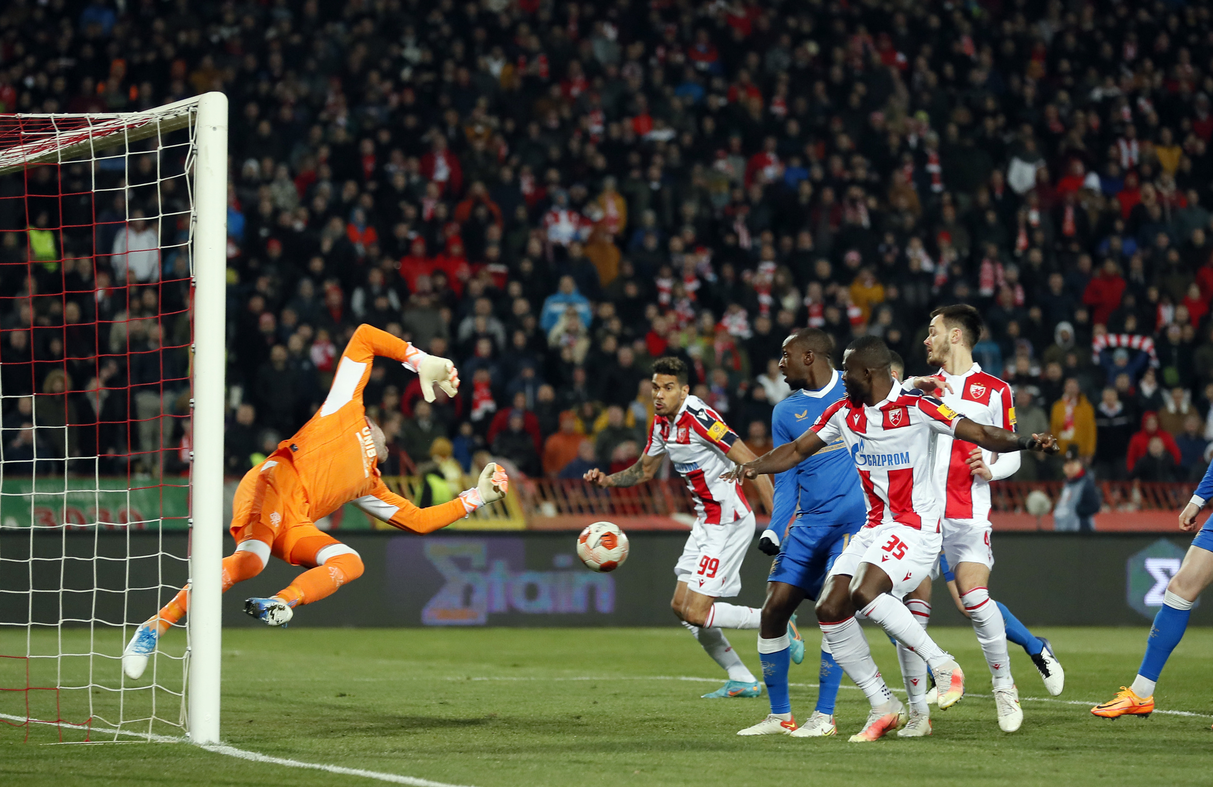 Crvena Zvezda - Glasgow Rangers, UEFA Europa League, Liga Evrope, Beograd, Srbija 17.3.2022.  photo: Pedja Milosavljevic/STARSPORT