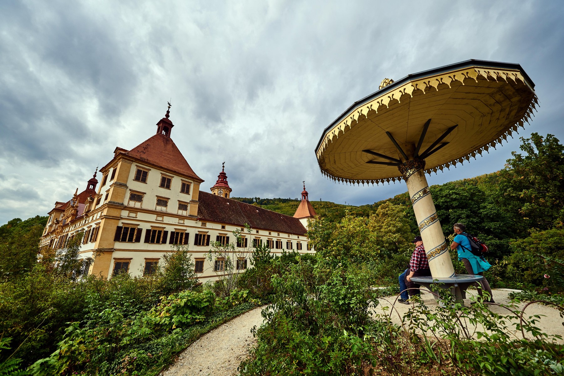 Graz, Austria 02.10.2019: View at Eggenberg palace tourist spot, famous travel destination in Styria.,Image: 475285559, License: Royalty-free, Restrictions: , Model Release: no, Credit line: MadPhotos / Alamy / Alamy / Profimedia