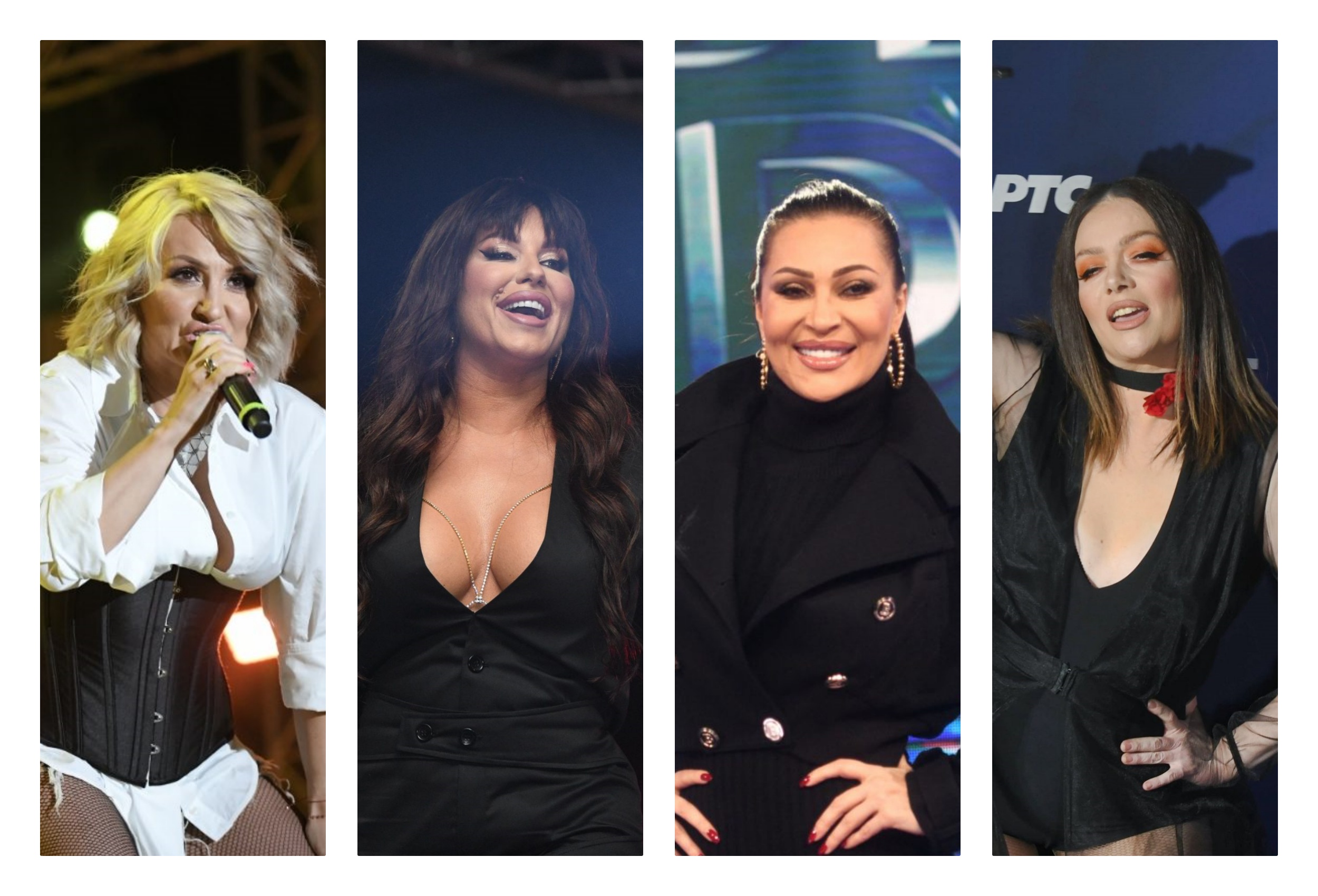 kombo goca tržan, seka aleksić, ceca ražnatović, ivana peters