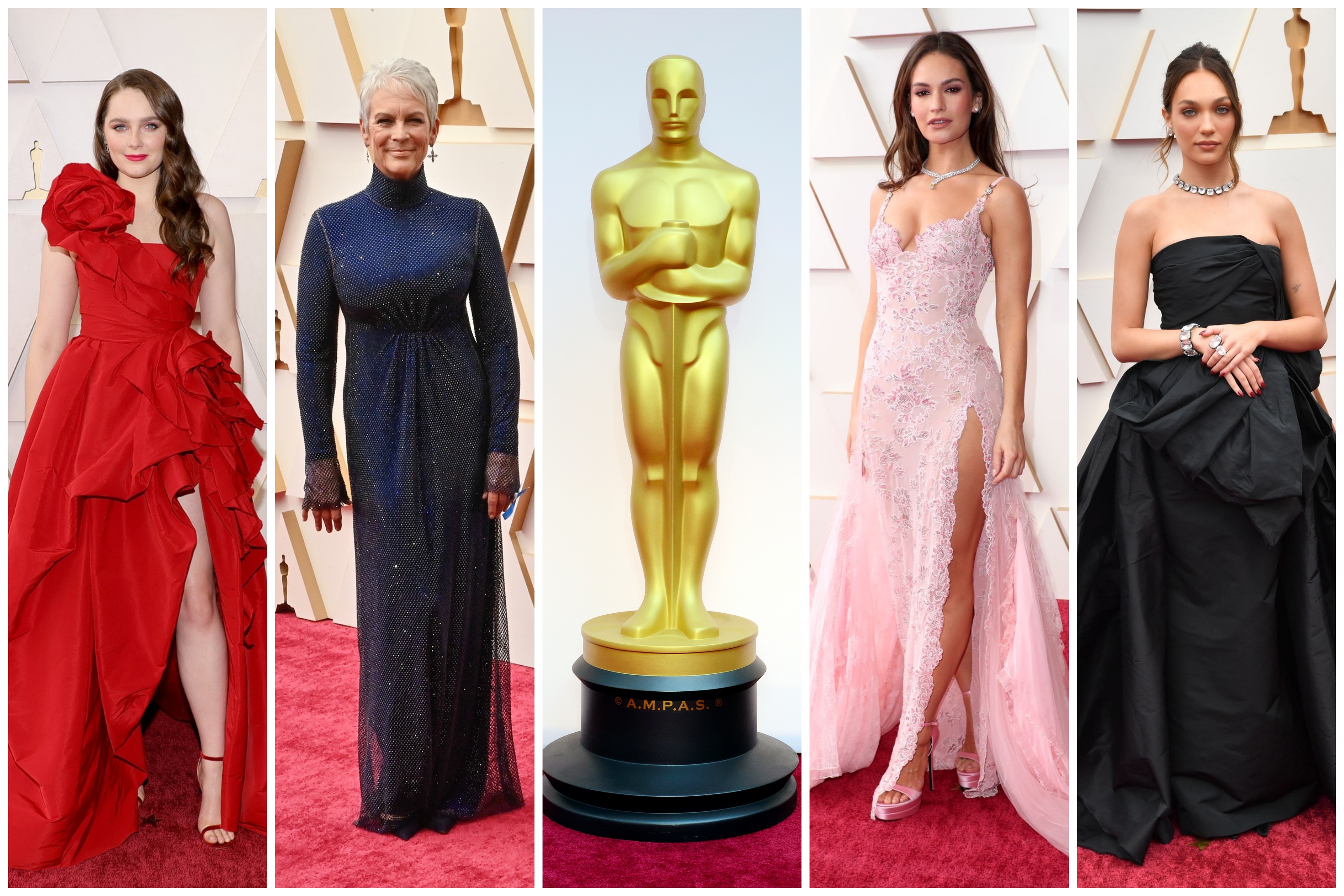 Oskar 2022 crveni tepih, kombo Foto: Mike Coppola / Getty images / JIM RUYMEN / UPI / Chelsea Lauren / Shutterstock Editorial / Stephen Lovekin / Shutterstock Editorial / Profimedia/EPA-EFE/MIKE NELSON