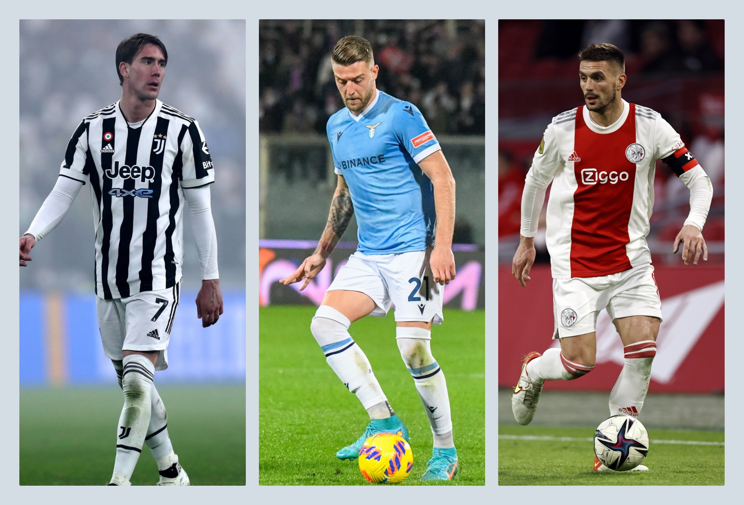 Dušan Vlahović, Sergej Milinković-Savić, Dušan Tadić