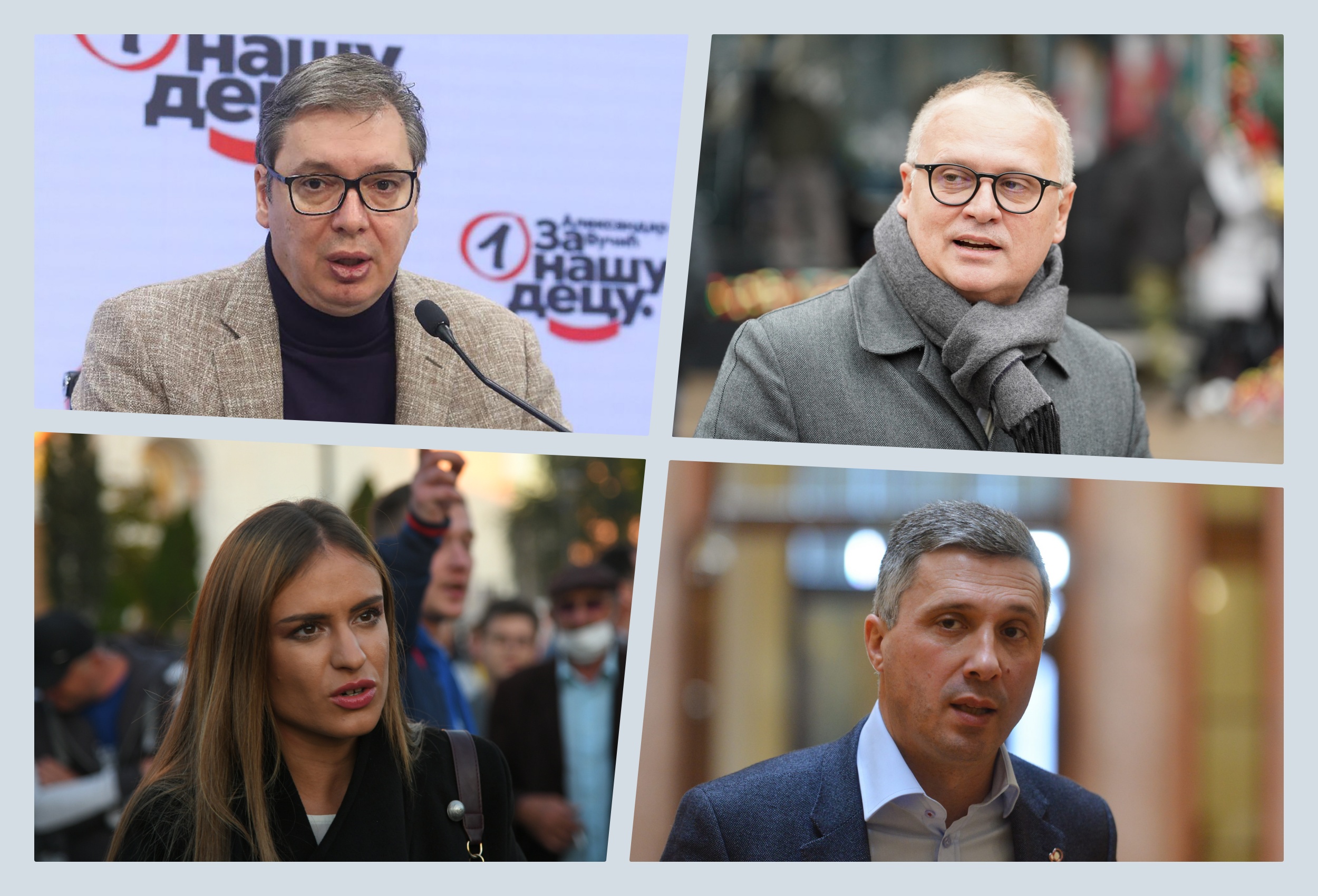 Goran Vesić, Boško Obradović, Vučić i Milica Zavetnica kombo