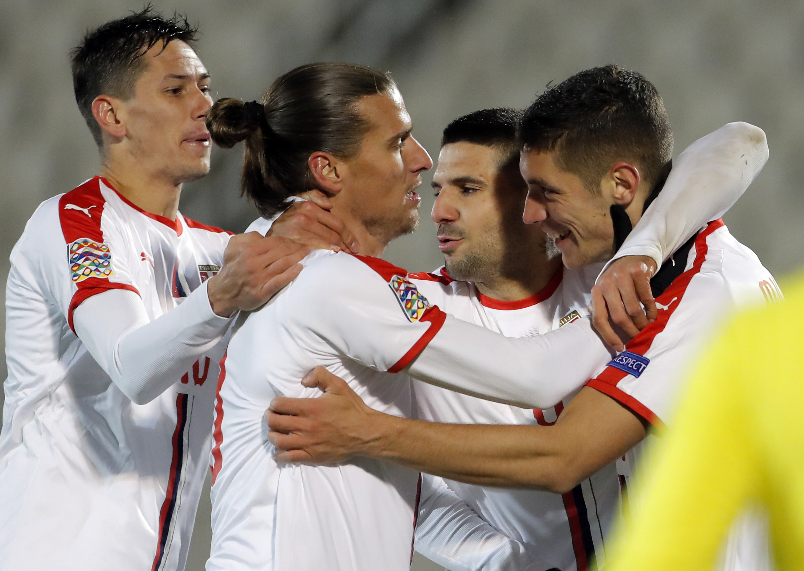 Sasa Lukic Aleksandar Prijovic Aleksandar Mitrovic Nikola Milenkovic 20.11.1018. Novembar 20. 2018. Beograd, Srbija, Reprezentacija Srbija - Litvanija Liga Nacija, Nations League (credit image &amp; photo: Pedja Milosavljevic / STARSPORT)