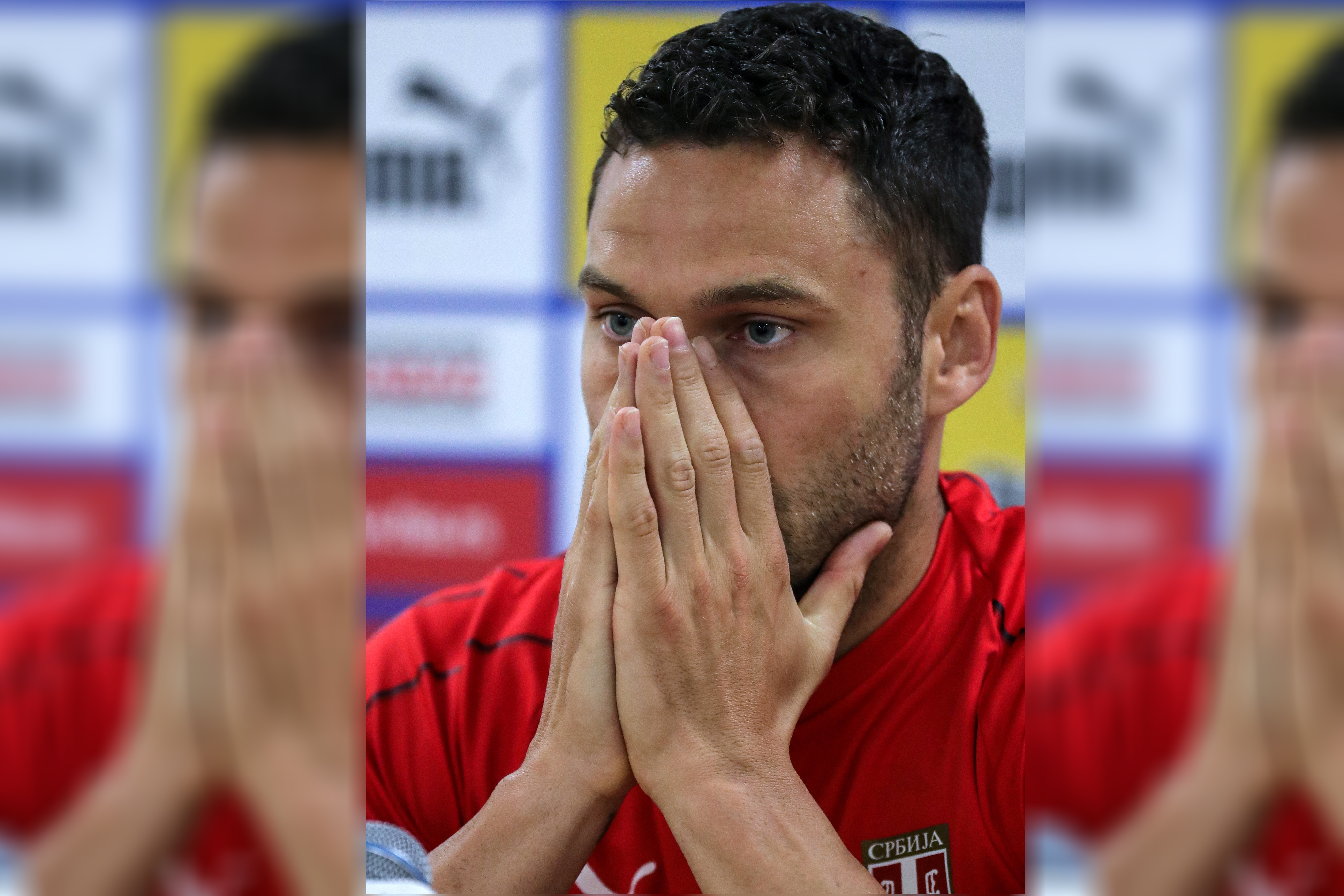 Serbia press conference  Duško Tošić