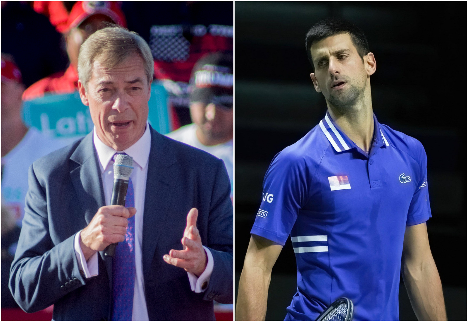 Novak Đoković, Najdžel Faraž