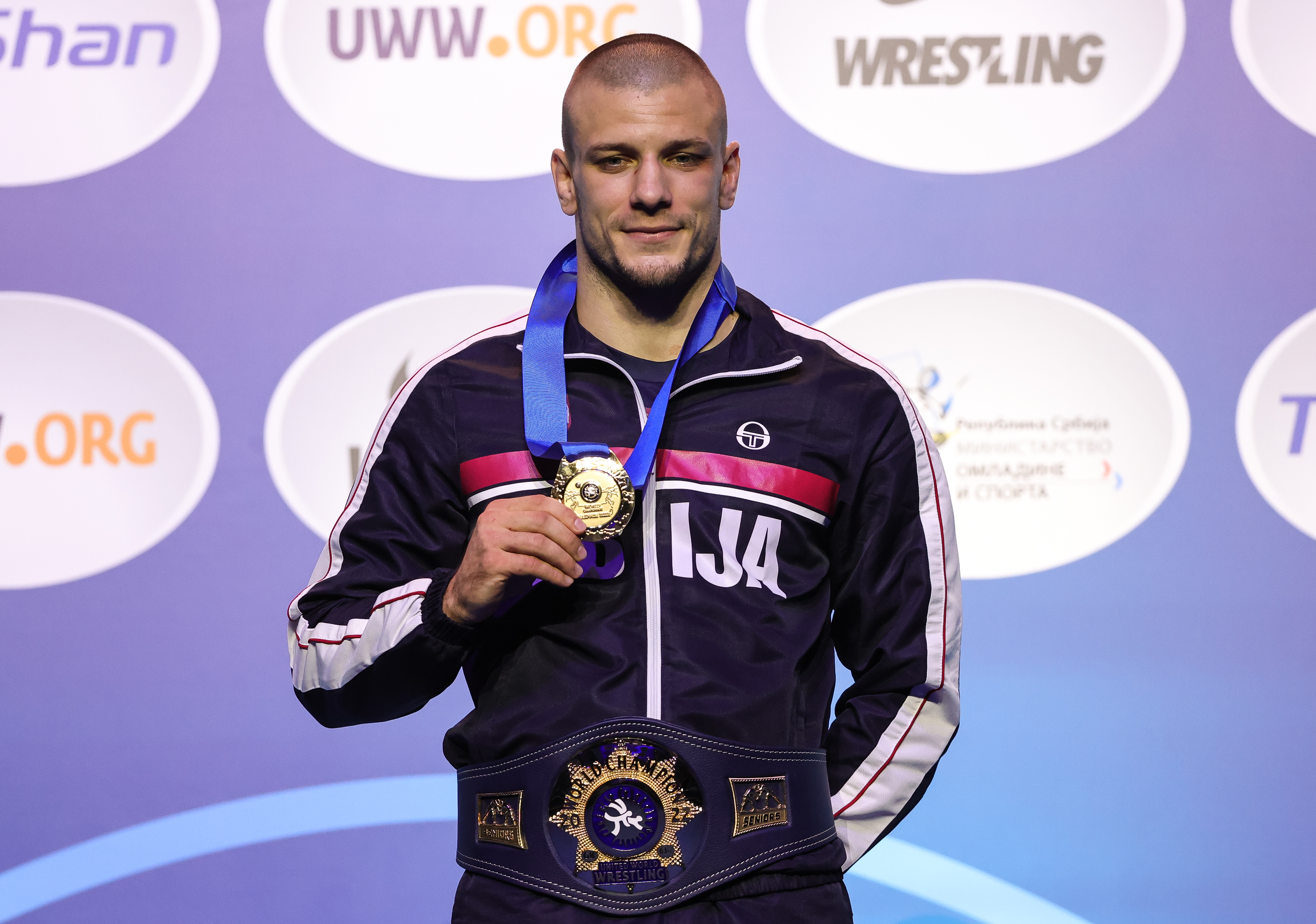 Sebastijan Nadj Gold Medal
World Wrestling Championships at Stark Arena on September 12, 2022 in Beograd, Serbia. (Photo by Srdjan Stevanovic/Starsport.rs ©)