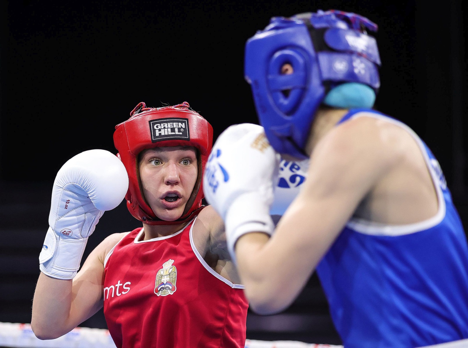 Jelena Zekic (SRB) v Svetlana Staneva (BUL)
Boks-Beogrdski Pobednik-Opening Ceremony
Beograd, 01.04.2022.
foto: Srdjan Stevanovic/Starsport.rs ©