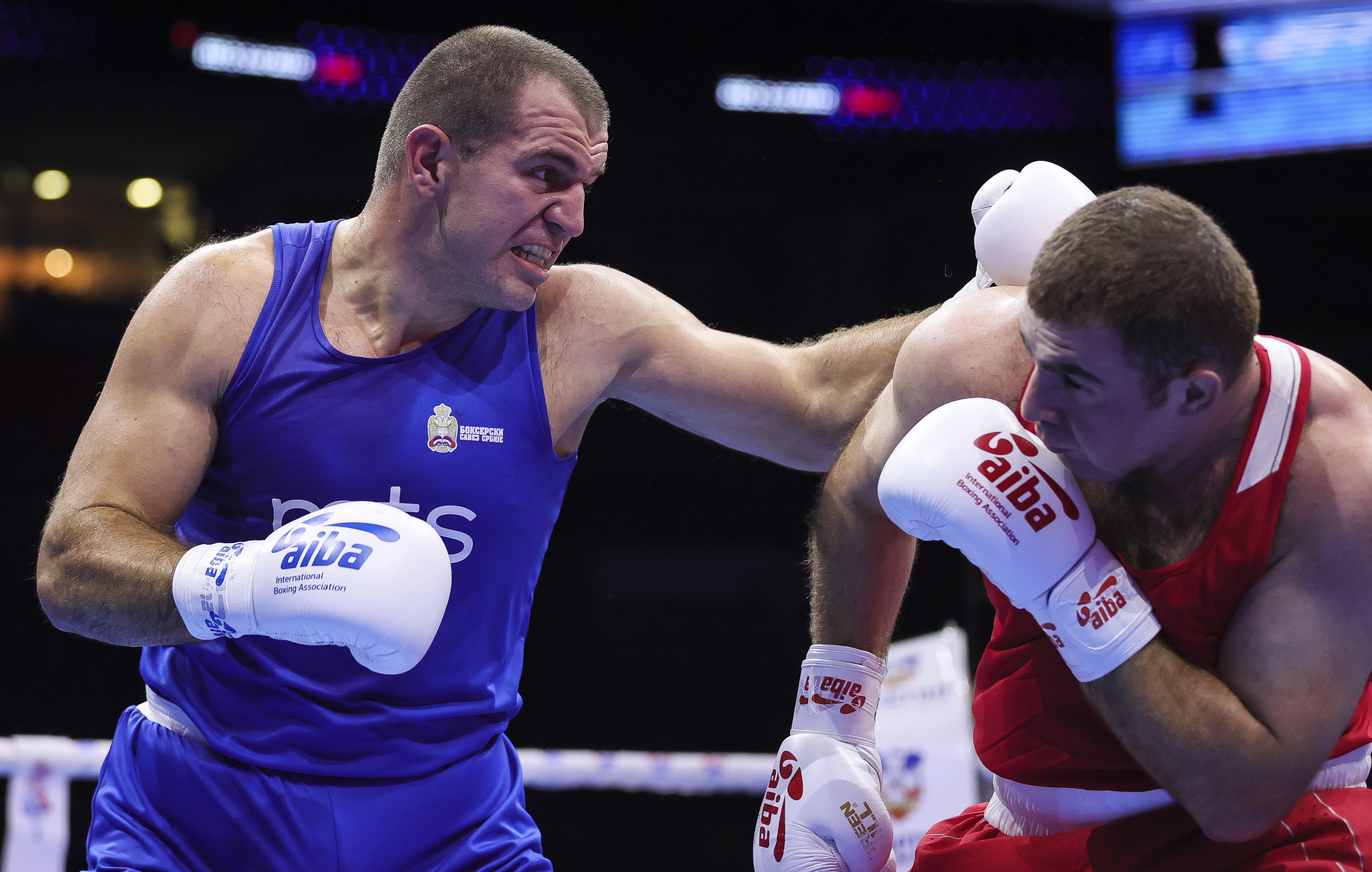 Mohammad Abdullayev (AZE) v Vladan Babic (SRB)
AIBA World Boxing Championships-Belgrade 2021-Opening Ceremony 
Beograd, 31.10.2021.
foto: Srdjan Stevanovic/Starsport.rs ©