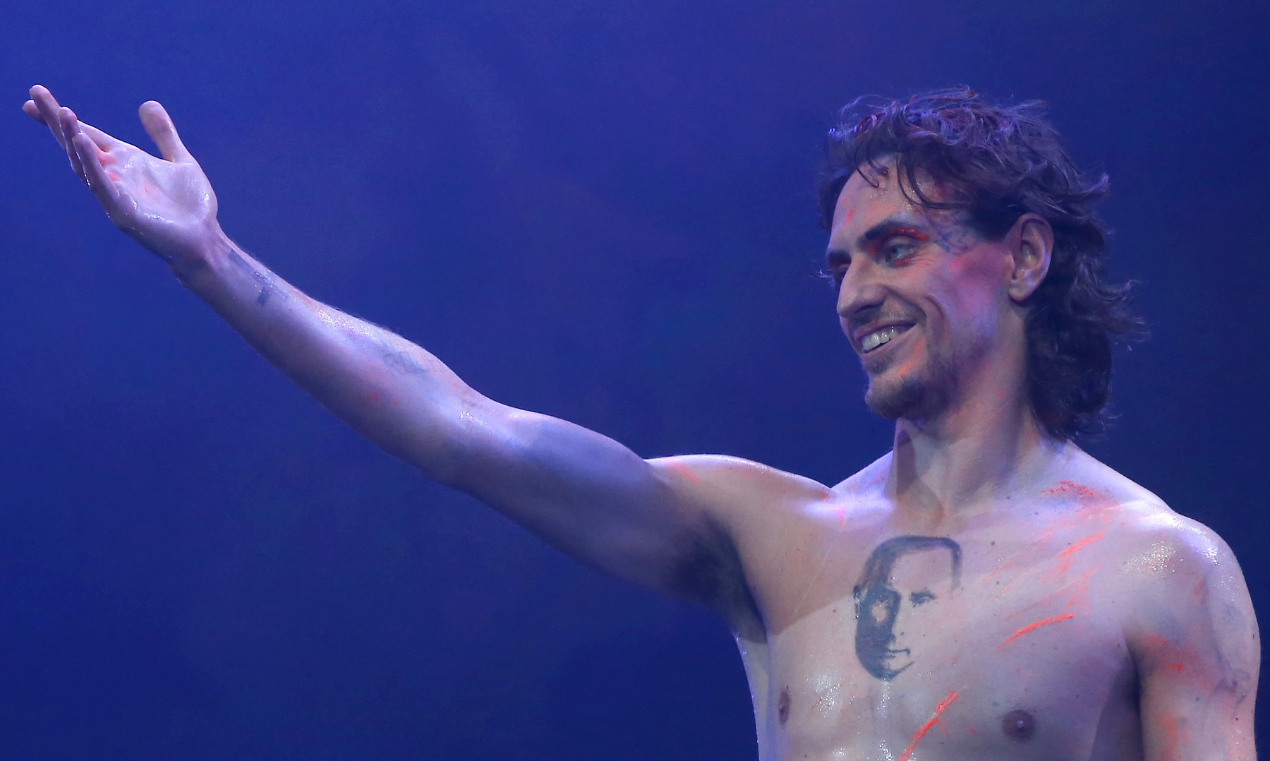 Ballet dancer Sergei Polunin performs at Global Values festival in Crimea