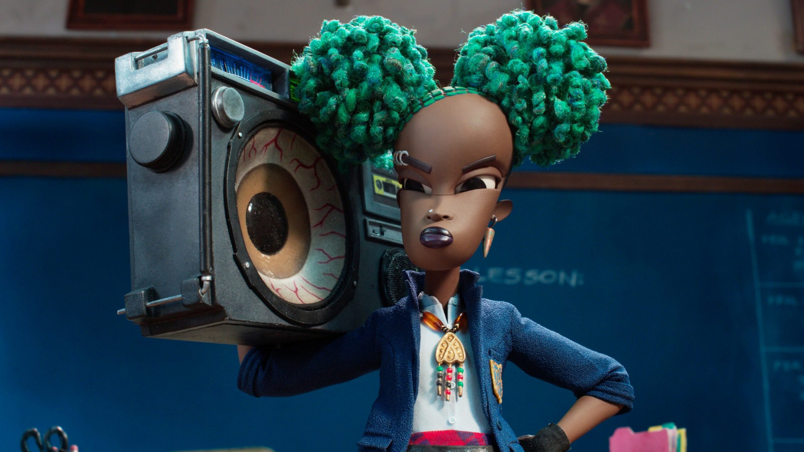 WENDELL &amp; WILD, (aka WENDELL AND WILD), Kat (voice: Lyric Ross), 2022.,Image: 732962700, License: Rights-managed, Restrictions: Please credit ©Netflix/Courtesy Everett Collection, Model Release: no, Credit line: Netflix / Everett / Profimedia