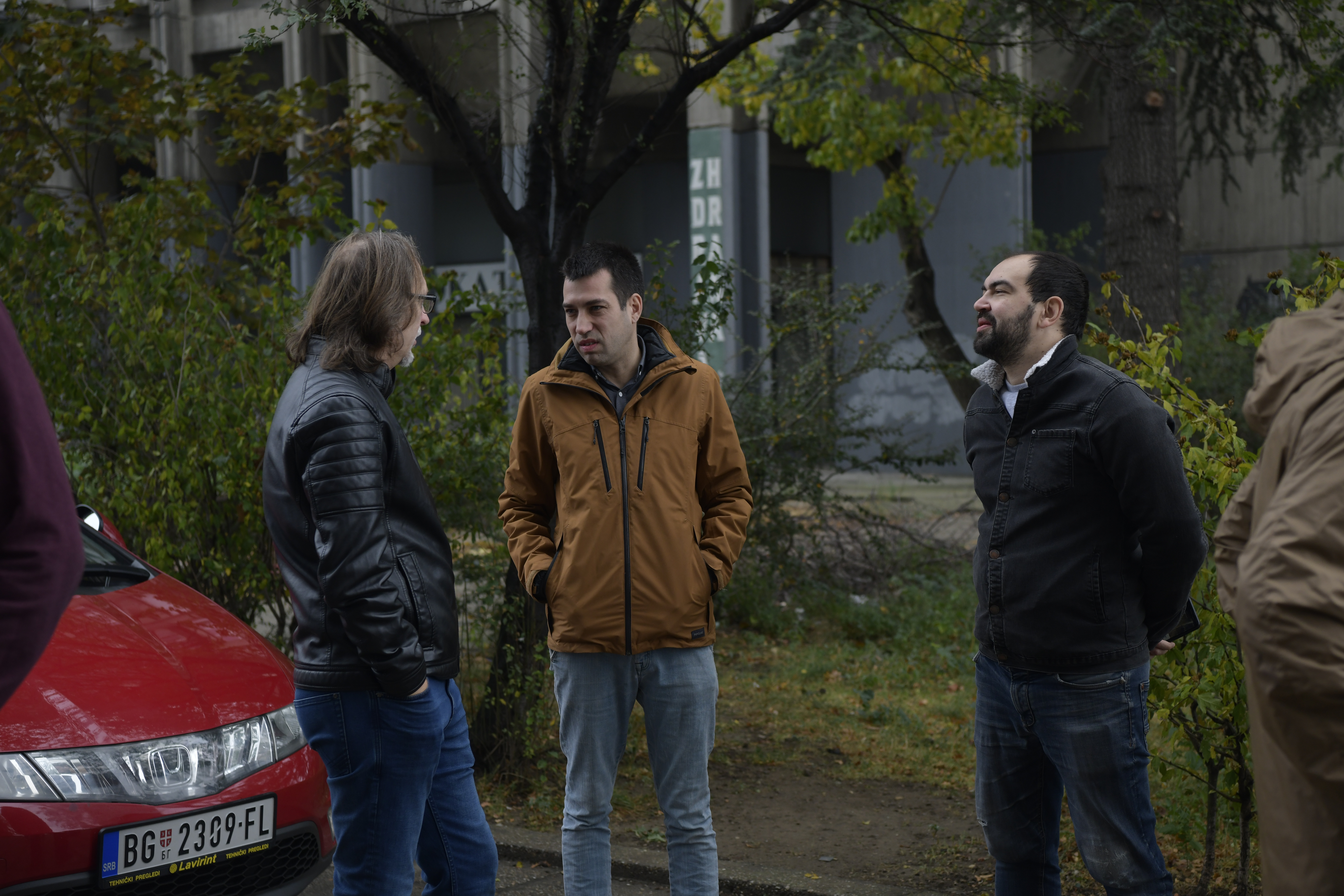 Beograd 05.11.2022 Postavljanje spomen ploče Milanu Mladenoviću, Dobrica Veselinović