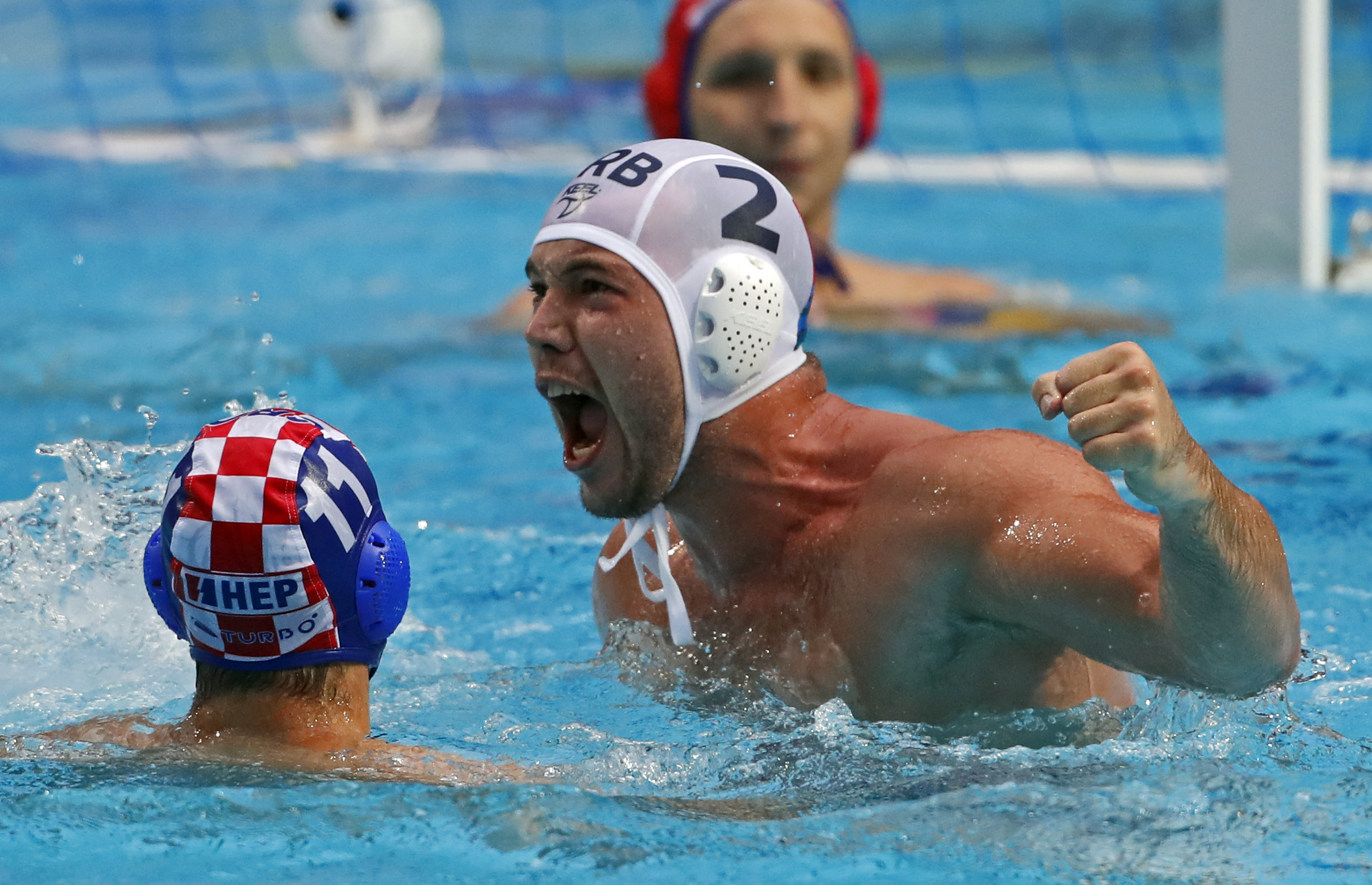Dusan Mandic vaterpolo finale Srbija - Hrvatska svetska liga FINA water polo World League match for gold medal in Belgrade, Serbia, on June 23, 2019. (credit image &amp; photo: Pedja Milosavljevic / STARSPORT)