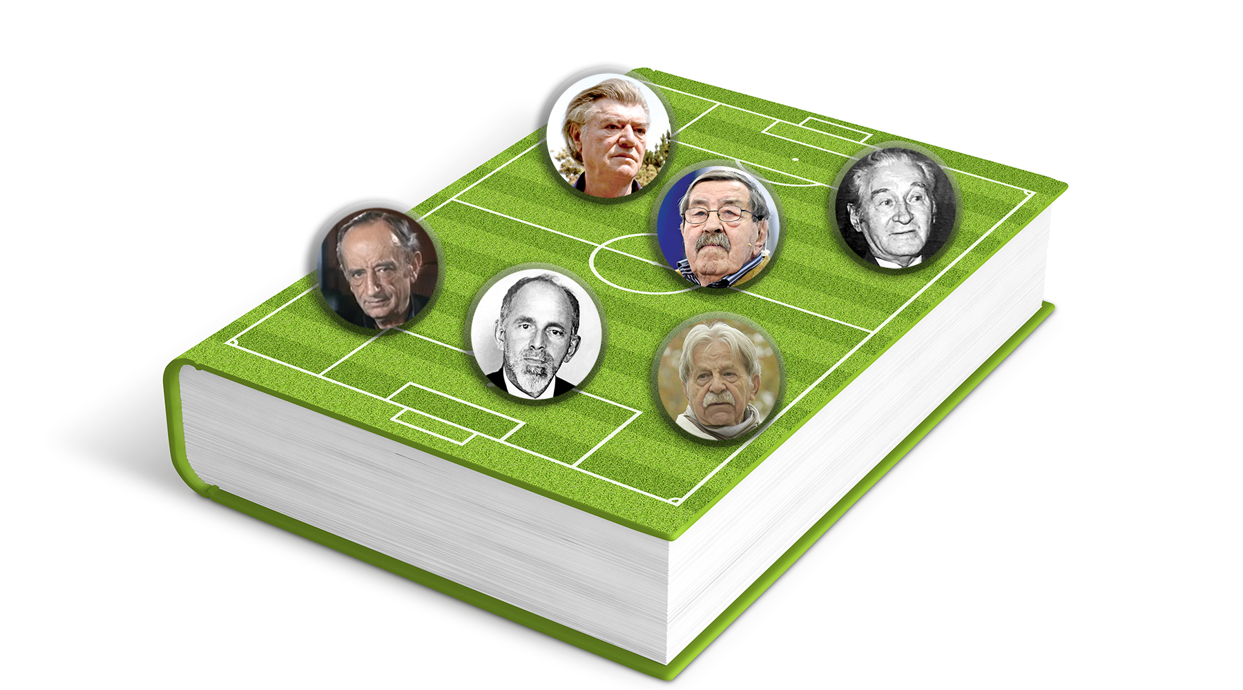 Blank book template on white background. 3d illustration