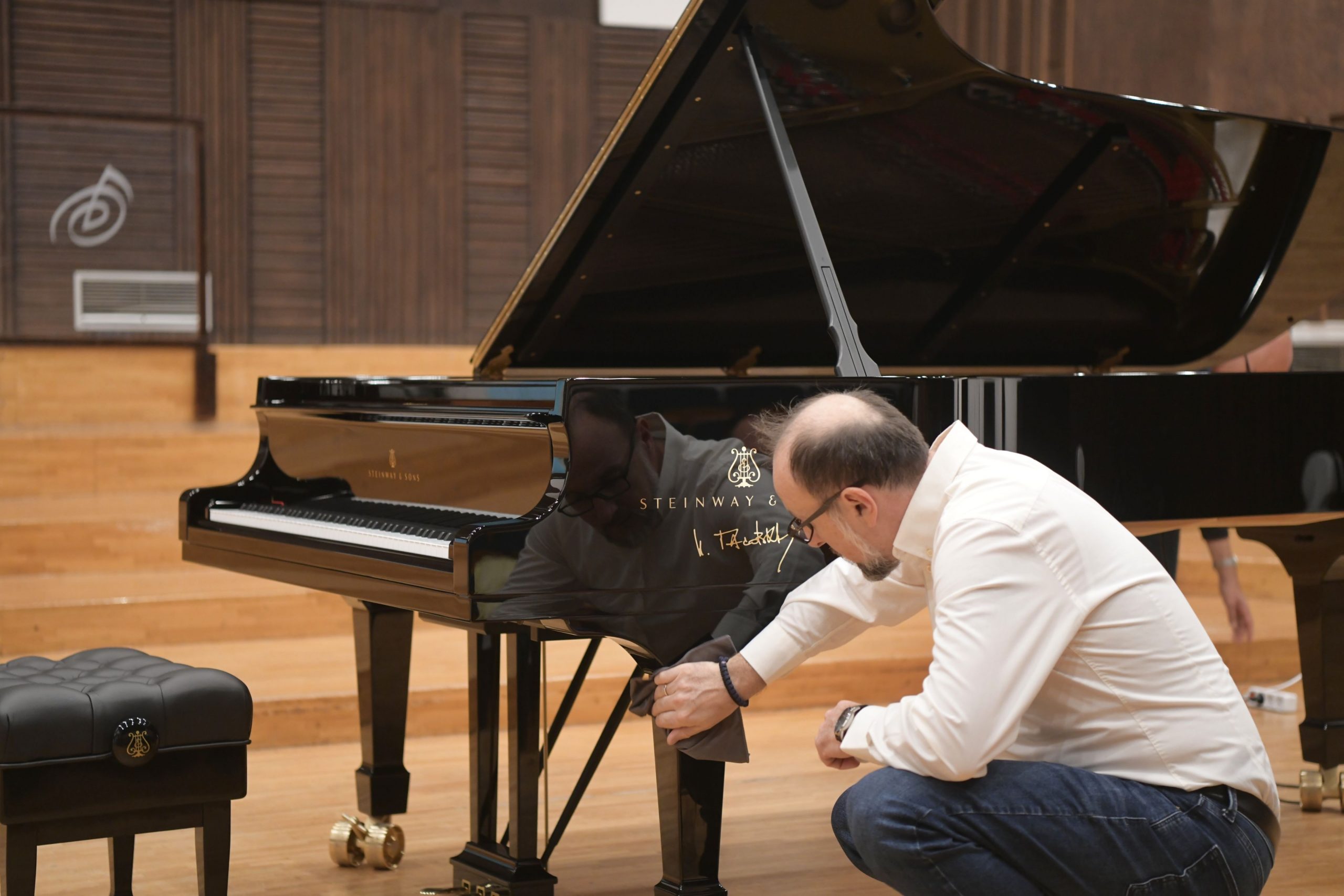 Beograd 29. septembar 2022. Beogradska fillharmonija klavir prezentacija klavira Steinway, Stenvej Spirio sa potpisom Ivana Tasovca Foto:Goran Srdanov/Nova.rs