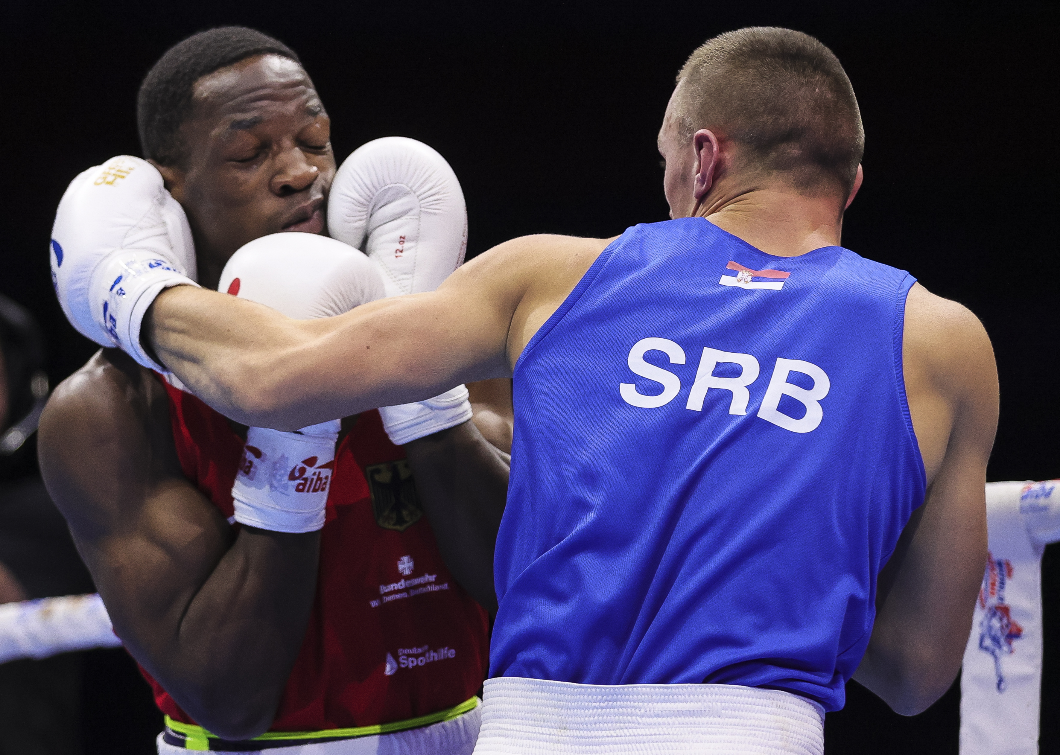 Kevin Schumann (GER) v Almir Memic (SRB)
AIBA World Boxing Championships-Belgrade 2021-Opening Ceremony 
Beograd, 30.10.2021.
foto: Srdjan Stevanovic/Starsport.rs ©
