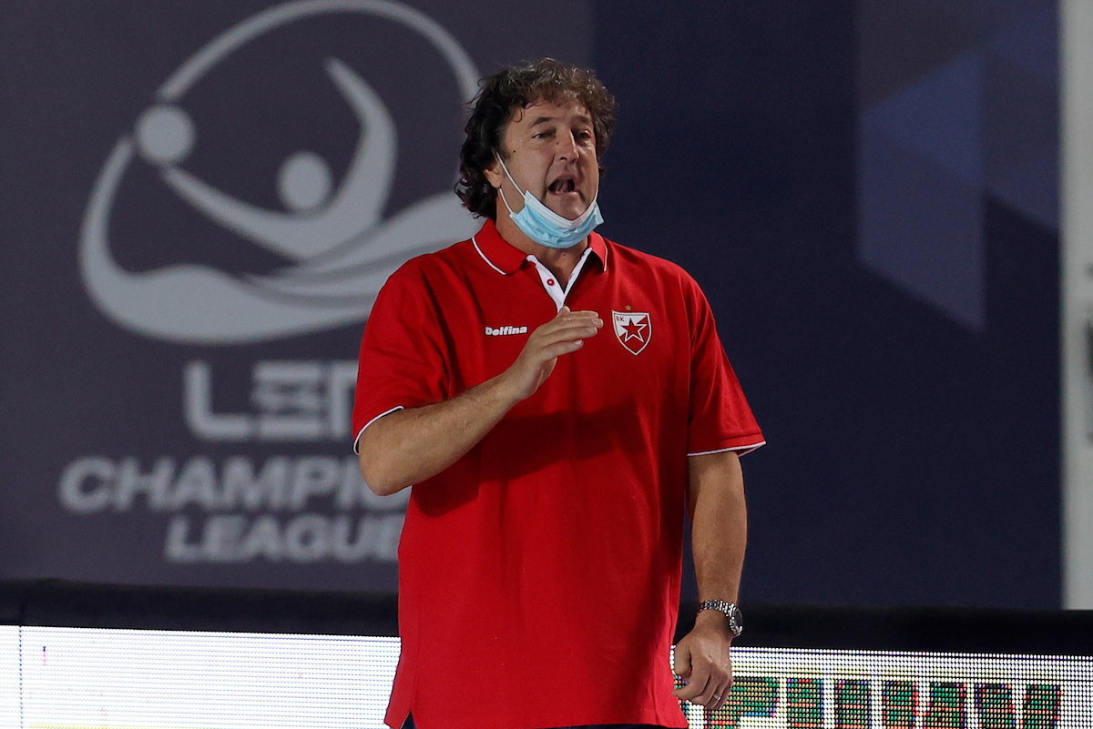 Mirko Vicevic Vaterpolo liga sampiona, Champions league water polo Crvena Zvezda - Marsej 25.1.2022. Beograd Srbija  foto: Pedja Milosavljevic/STARSPORT