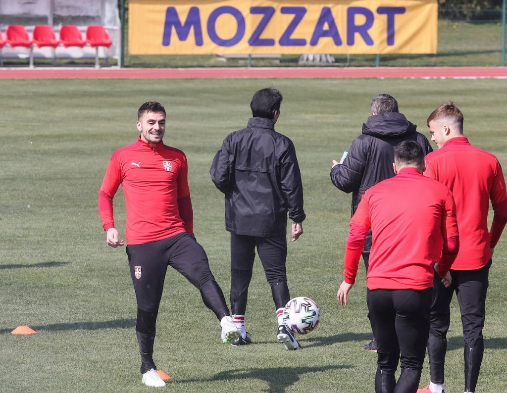Fudbal-FIFA World Cup 2022 Qualifiers-Reprezentacija Srbije Trening uoci meca s Portugalija Portugal
Dusan Tadic (L)
Stara Pazova, 26.03.2021.
foto: Srdjan StevanovicStarsportphoto ©