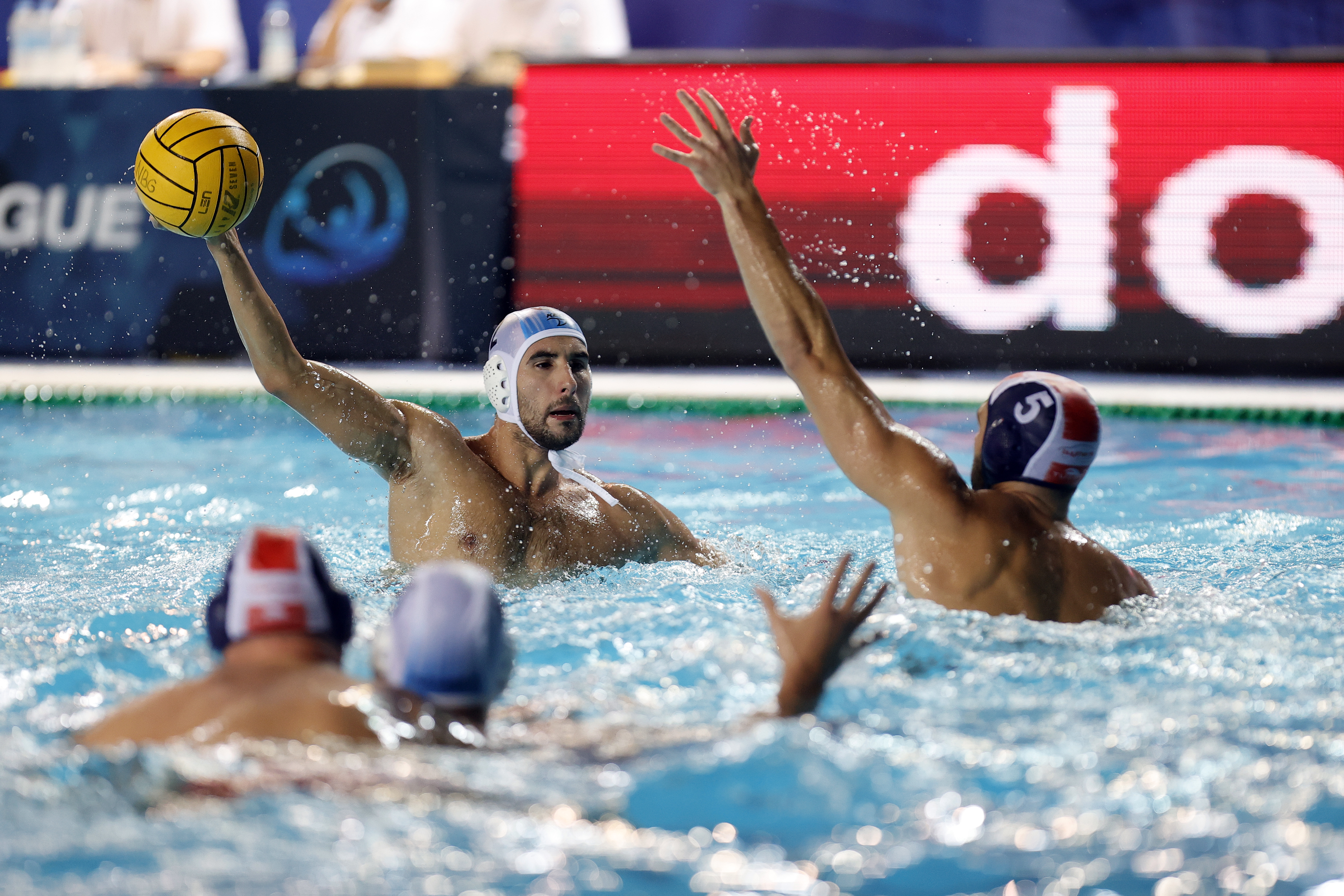 Strahinja Rasovic LEN Champions League Novi Beograd - Olimpijakos, vaterpolo liga sampiona Olympiacos 09.11.2021.  Beograd, Srbija  foto: Pedja Milosavljevic/STARSPORT