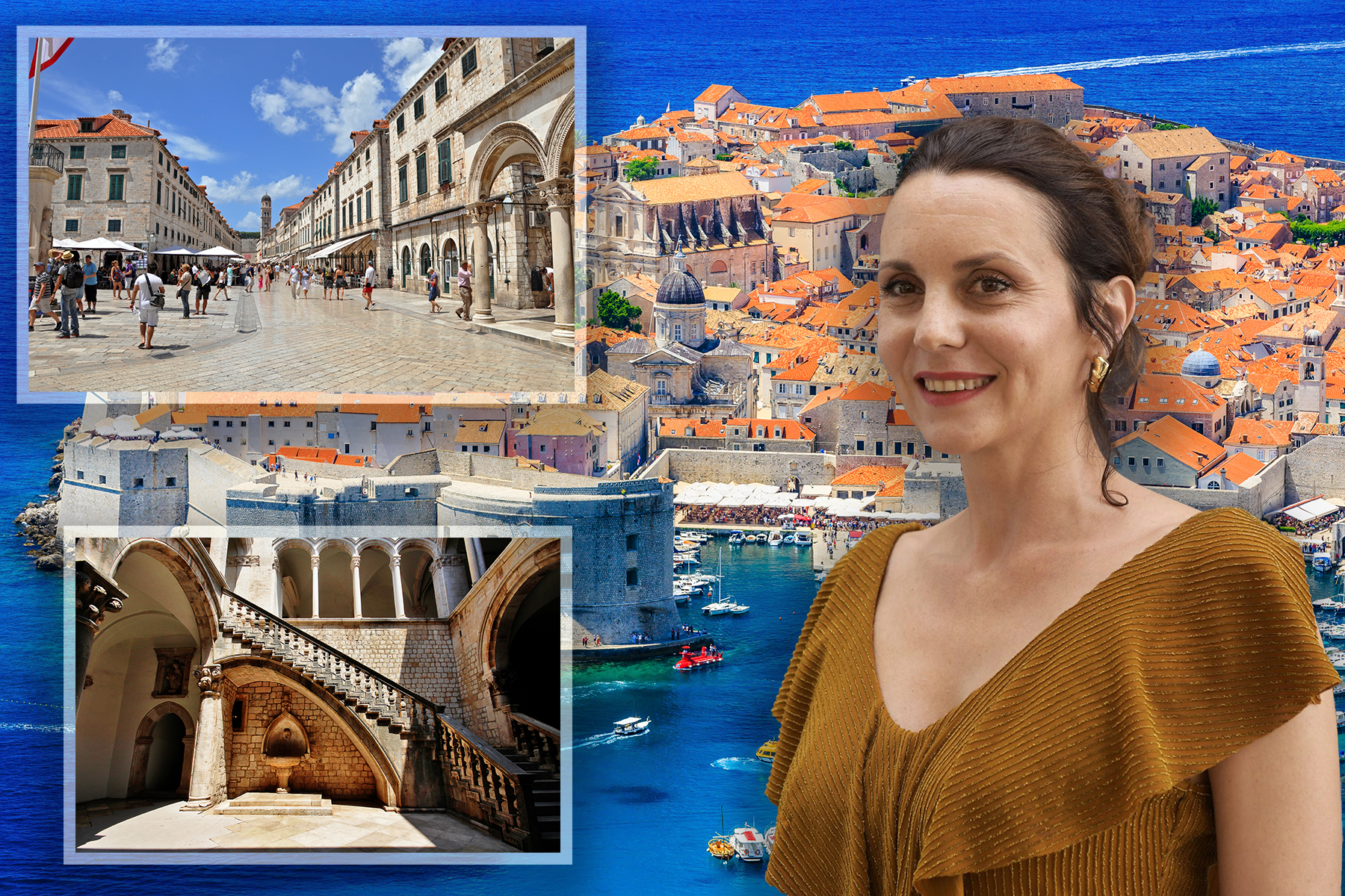 Dubrovnik, Croatia. Panoramic view of old town.