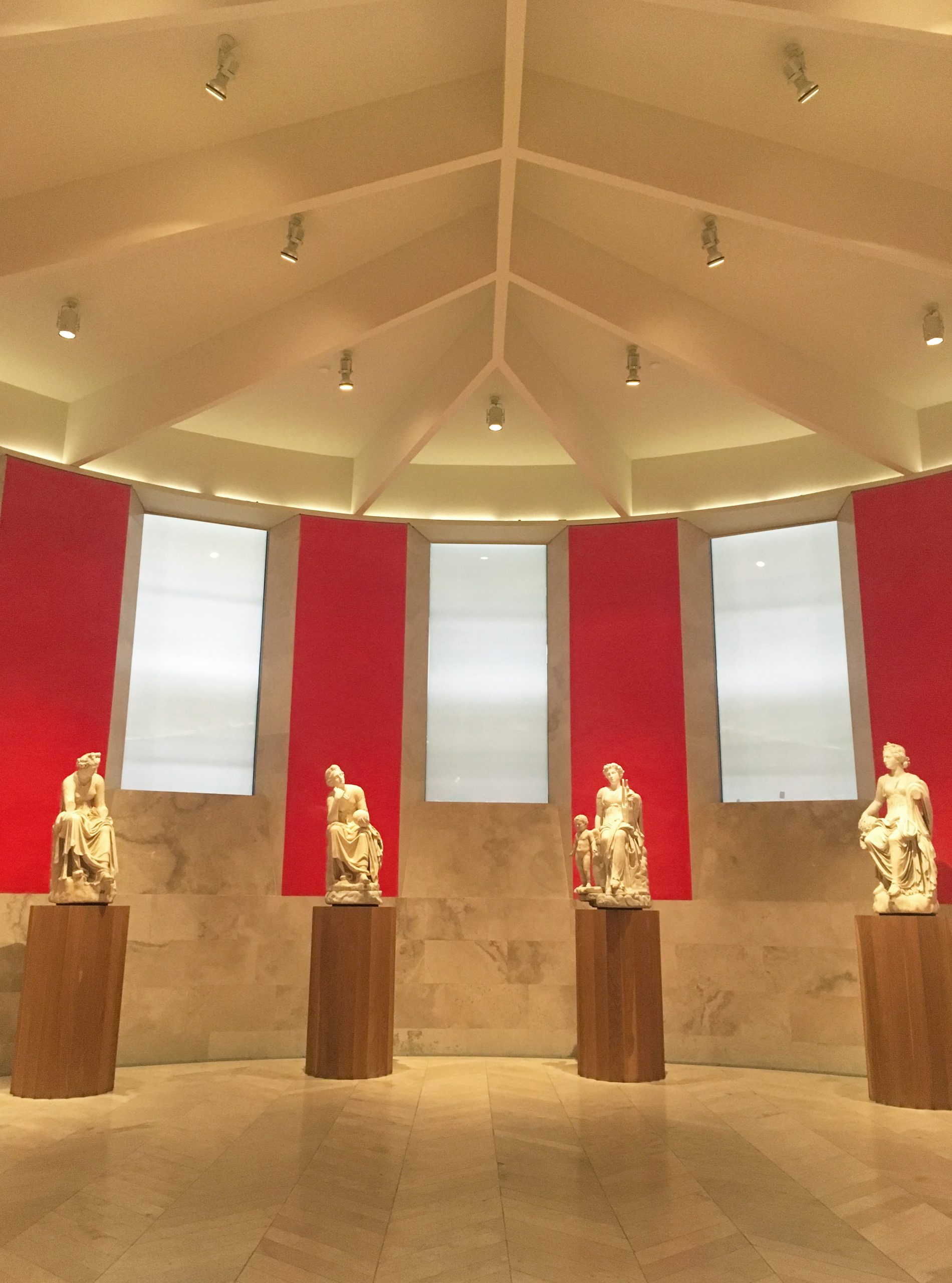 Madrid, Spain - April 6, 2019: Sculptures in Prado Museum.The main Spanish national art museum in central Madrid. It’s considered to have one of the world's finest collections of European art.