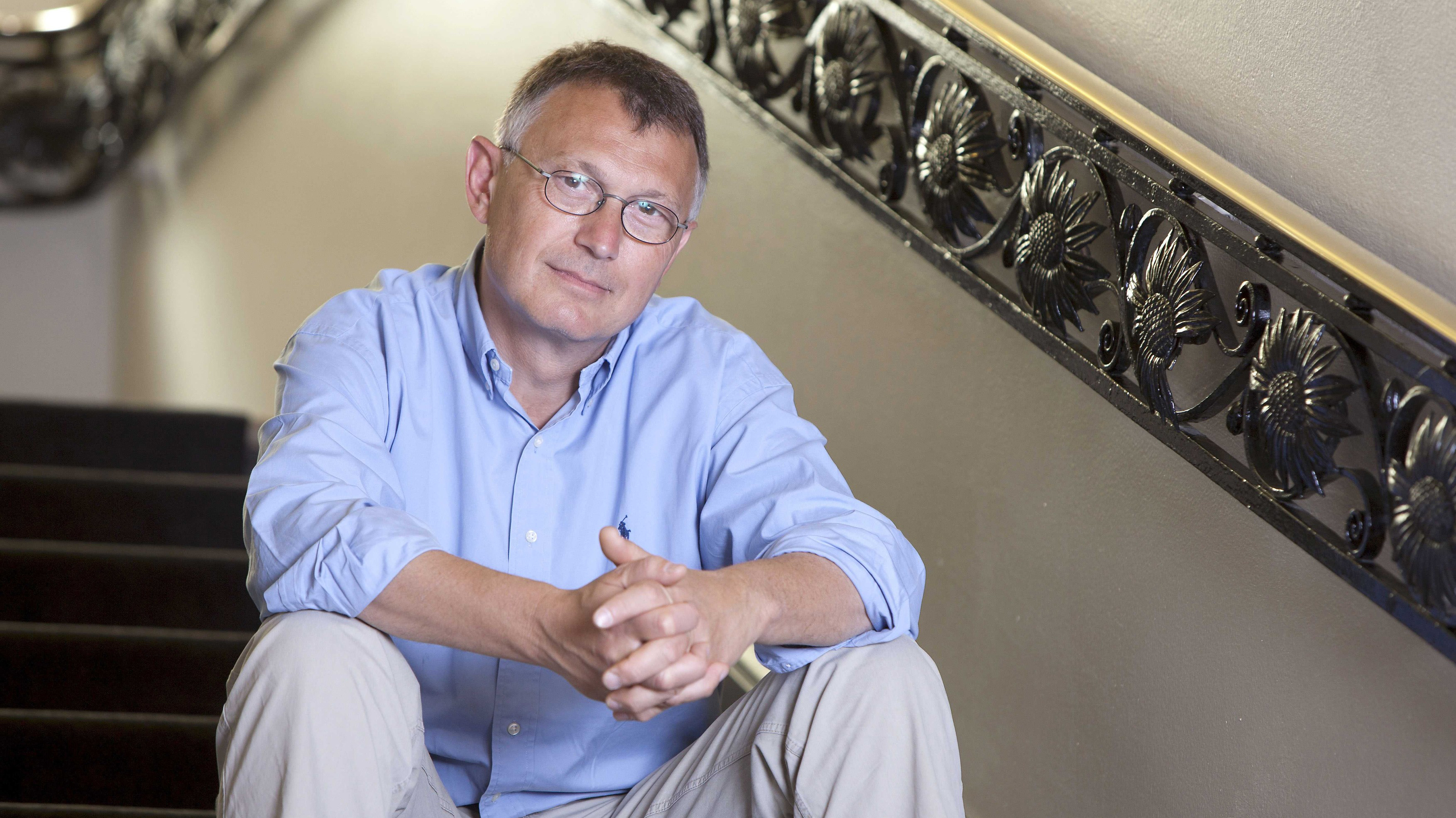 French writer Patrick Besson poses at Hotel Lutetia in Paris, FRANCE-03/06/2010/Credit:BASSIGNAC/JDD/SIPA/1006141326,Image: 225825275, License: Rights-managed, Restrictions: , Model Release: no, Credit line: BASSIGNAC/JDD / Sipa Press / Profimedia